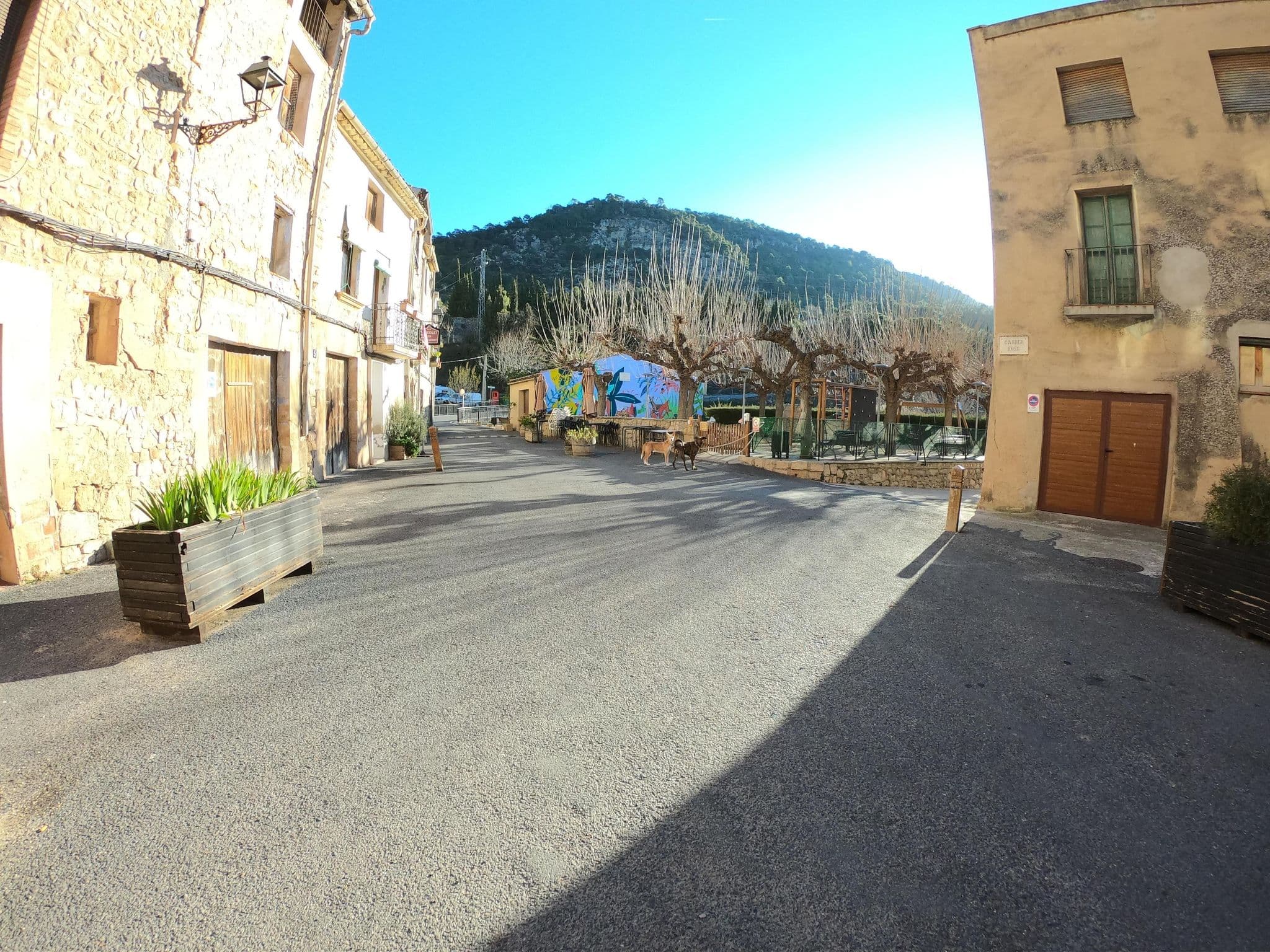 Street view near Hostal Bar Restaurante, Alforja — © joostjakob (CC BY-SA · Mapillary)