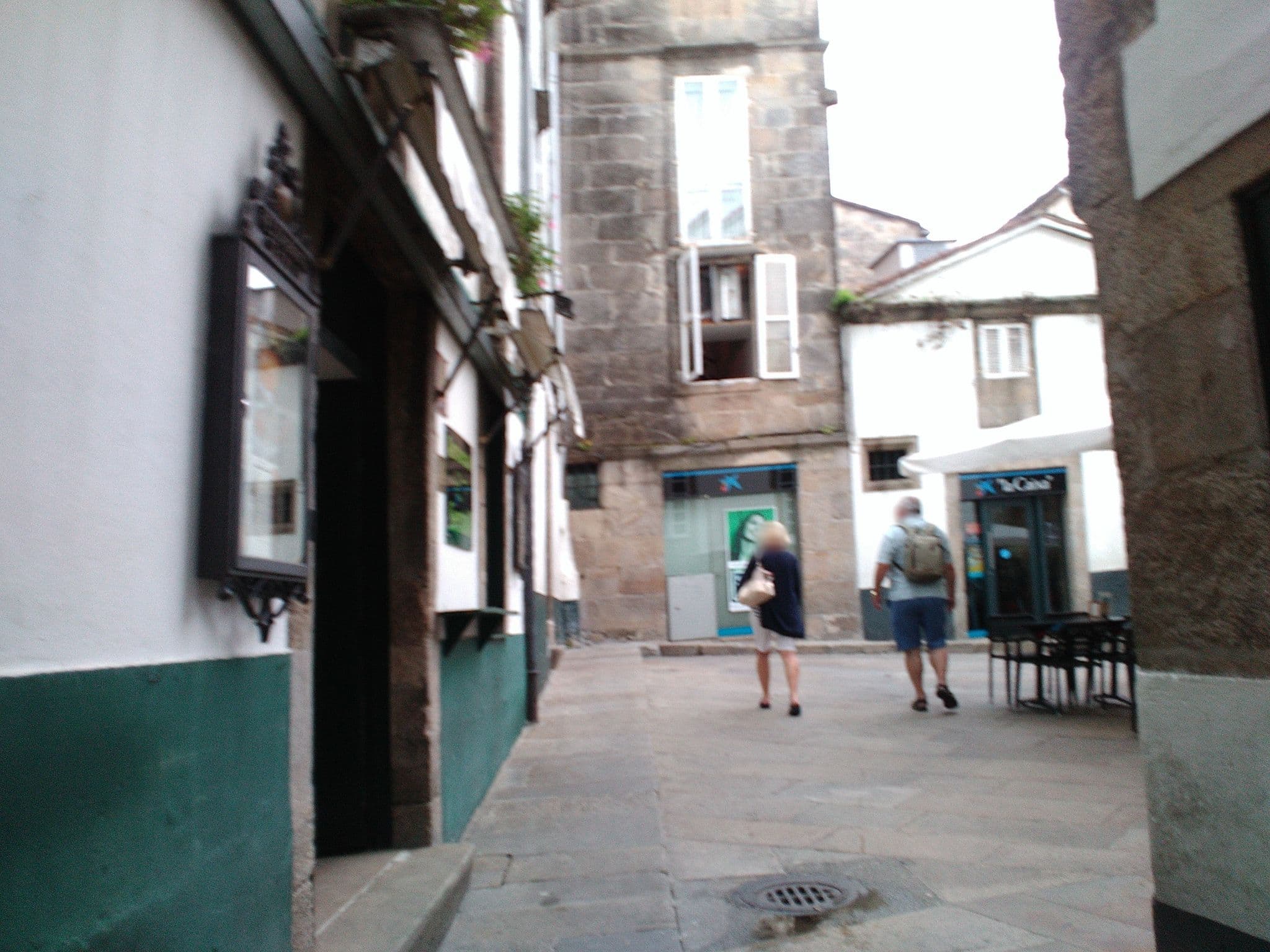 Street view near Albergue guest house, Santiago de Compostela