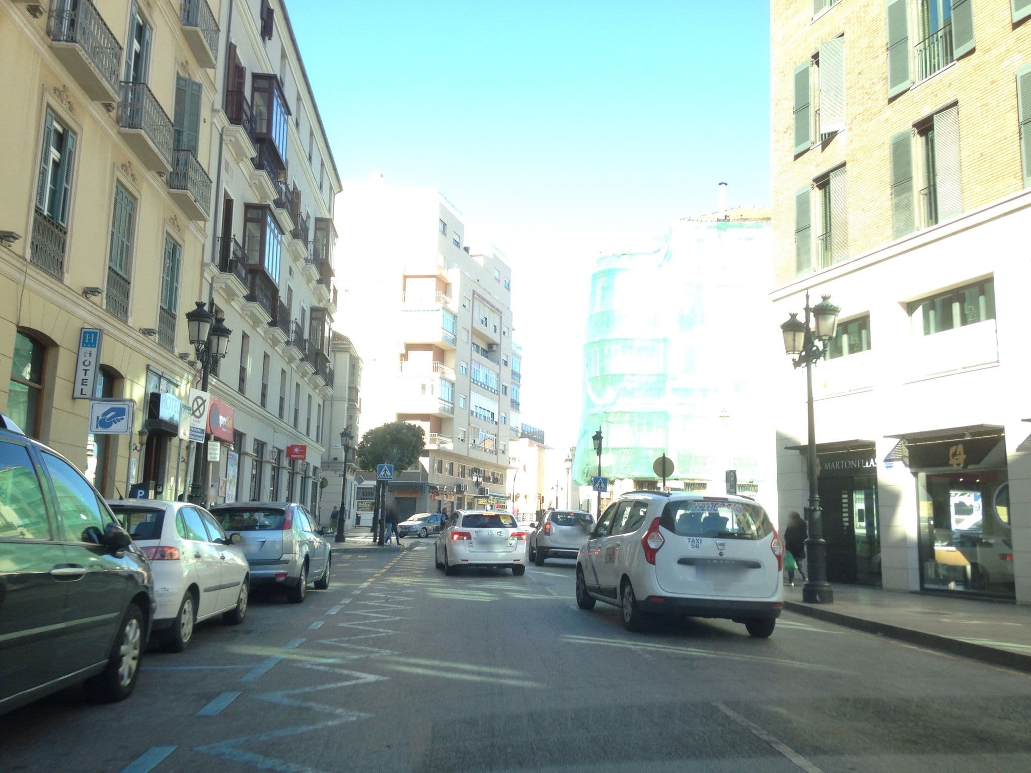 Street view near Hotel Atarazanas, Málaga
