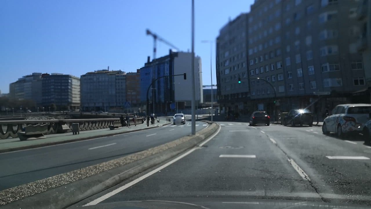 Street view near Cristal 2, A Coruña — © sanjorgepinho (CC BY-SA · Mapillary)