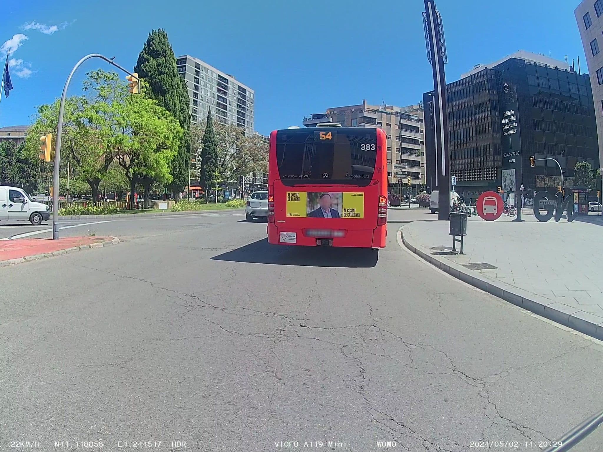 Street view near Hotel Ciutat de Tarragona, Tarragona — © soulcover (CC BY-SA · Mapillary)