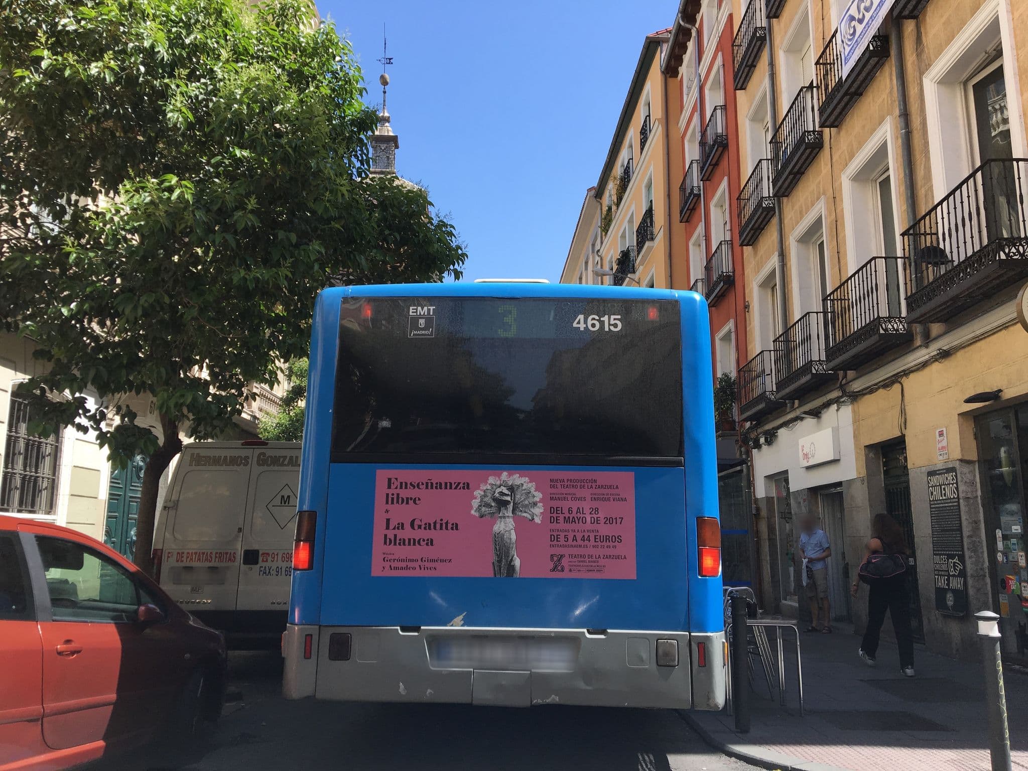 Street view near room00 Chueca Hostel, Justicia — © ccossio (CC BY-SA · Mapillary)
