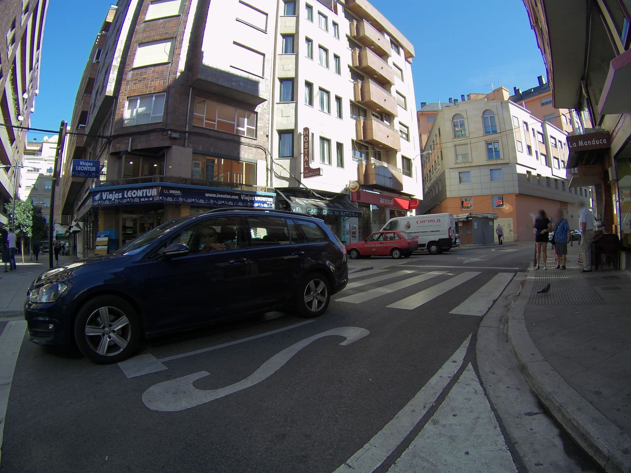Street view near Hostal La Madrileña, Ponferrada — © camperxr (CC BY-SA · Mapillary)