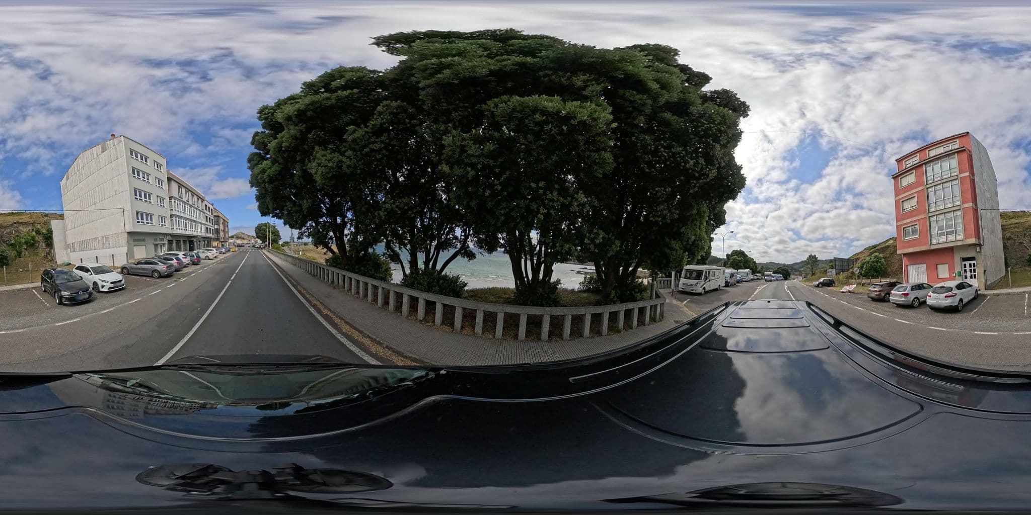 Street view near Hostal La Cruz, Mugia — © seraq (CC BY-SA · Mapillary)