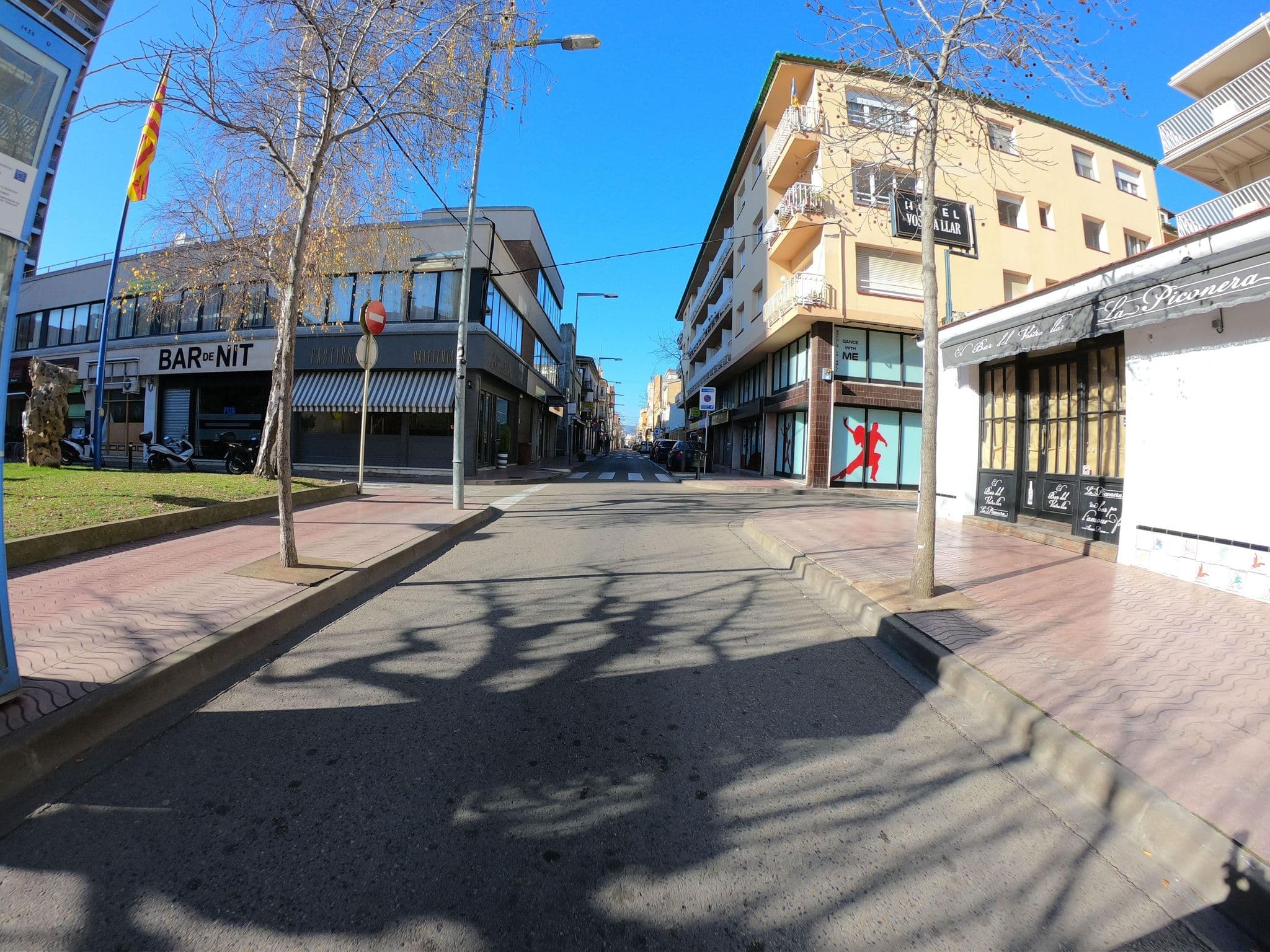 Street view near Hotel Vostra Llar, Palamós — © joostjakob (CC BY-SA · Mapillary)