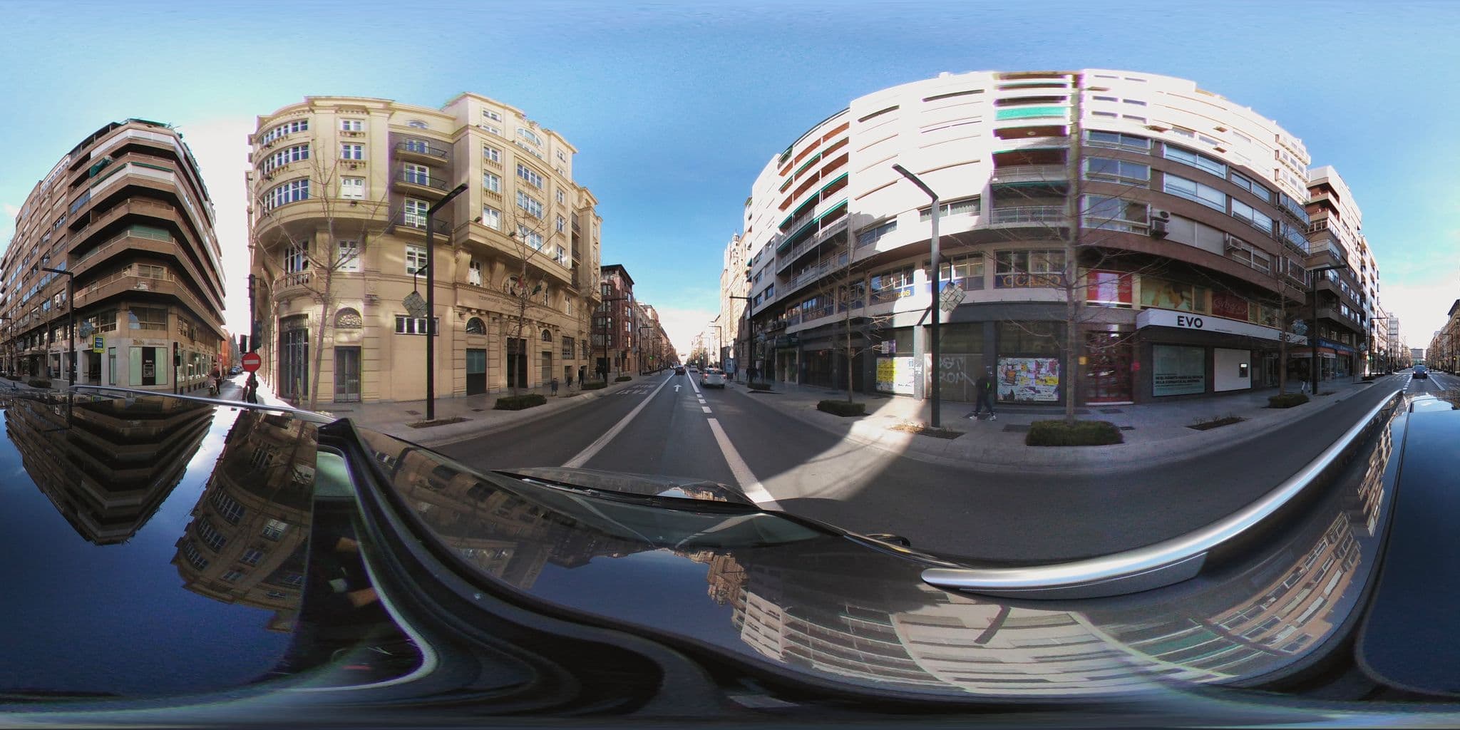 Street view near Eurostars Gran Vía, Granada