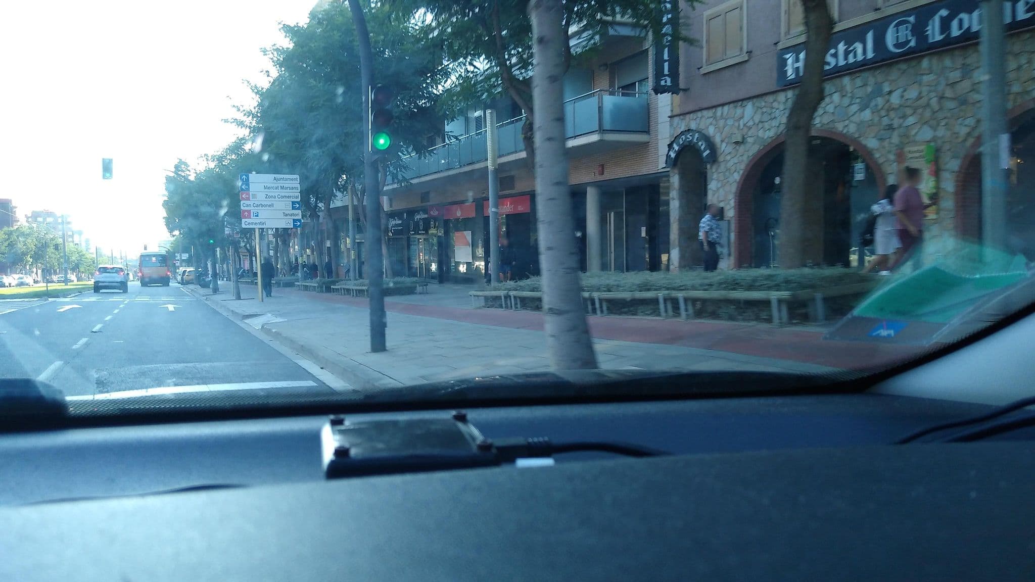 Street view near Hostal Cornellà, Sant Joan Despí — © rhum (CC BY-SA · Mapillary)