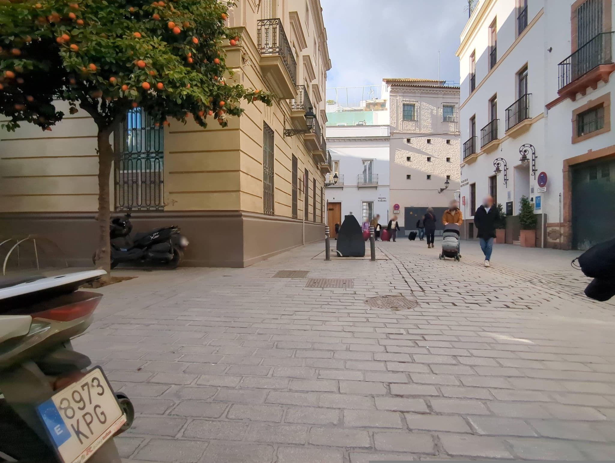 Street view near La Puerta de Palacio, Sevilla