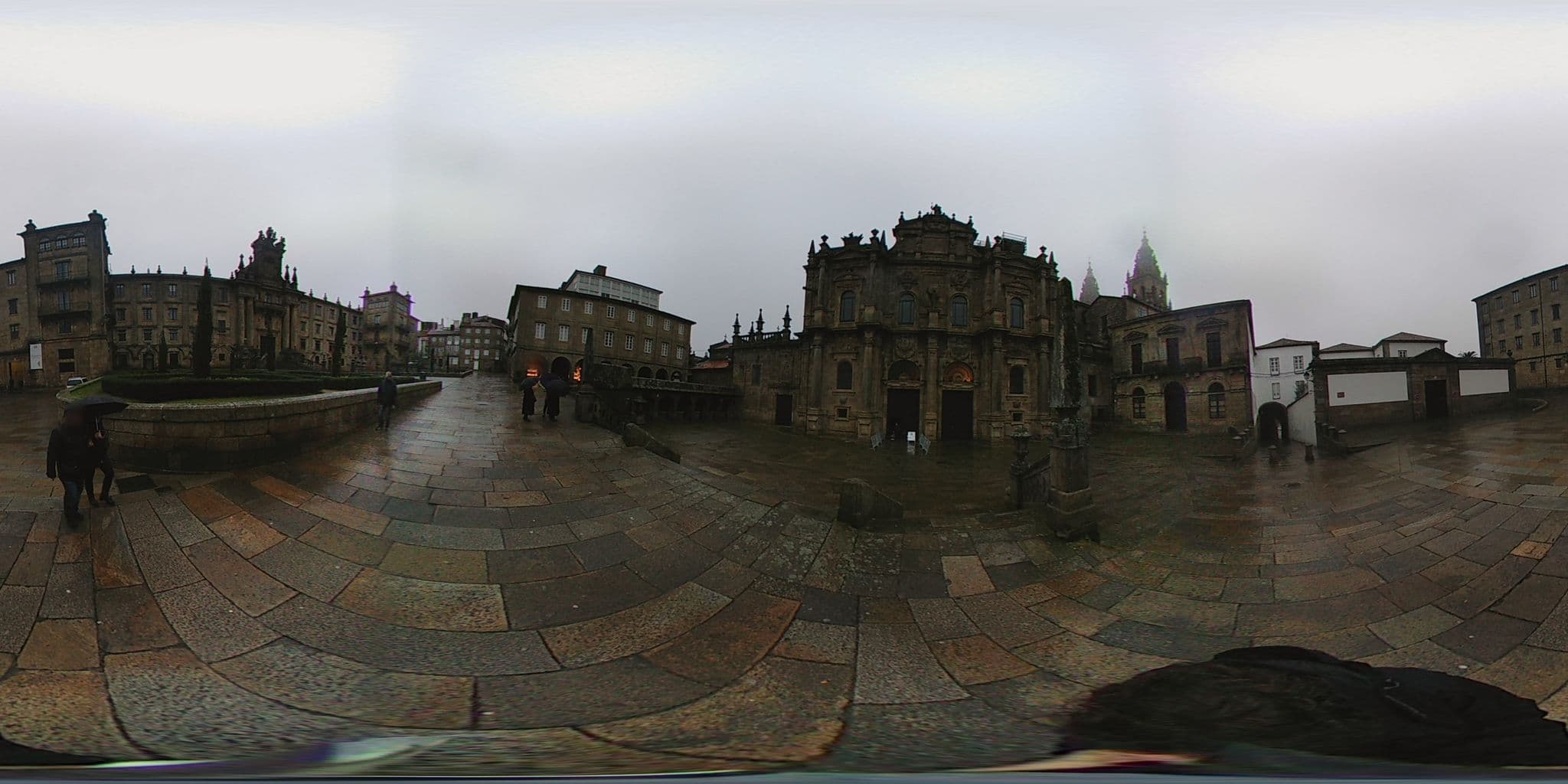 Street view near Hospedería San Martín Pinario, Santiago de Compostela