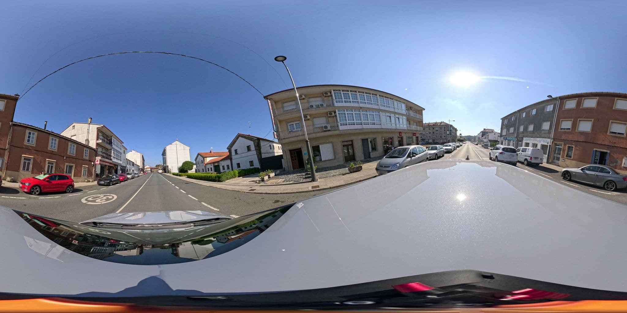 Street view near Pensión Pedrouzo, Touro — © yannakis (CC BY-SA · Mapillary)
