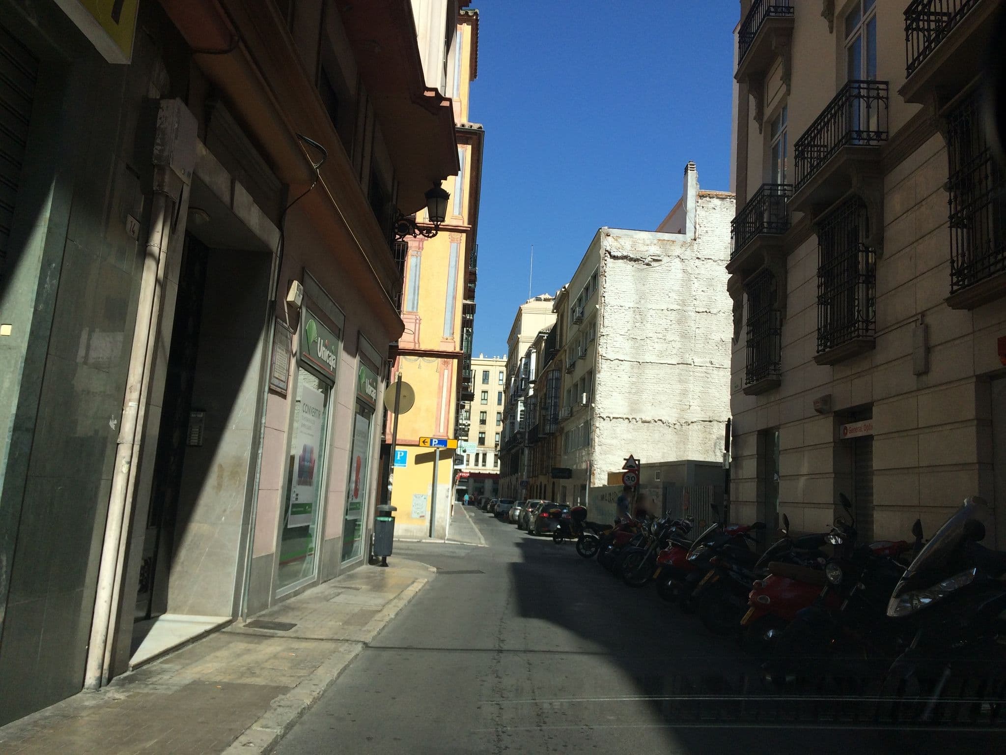 Street view near The Lights Hostel, Málaga