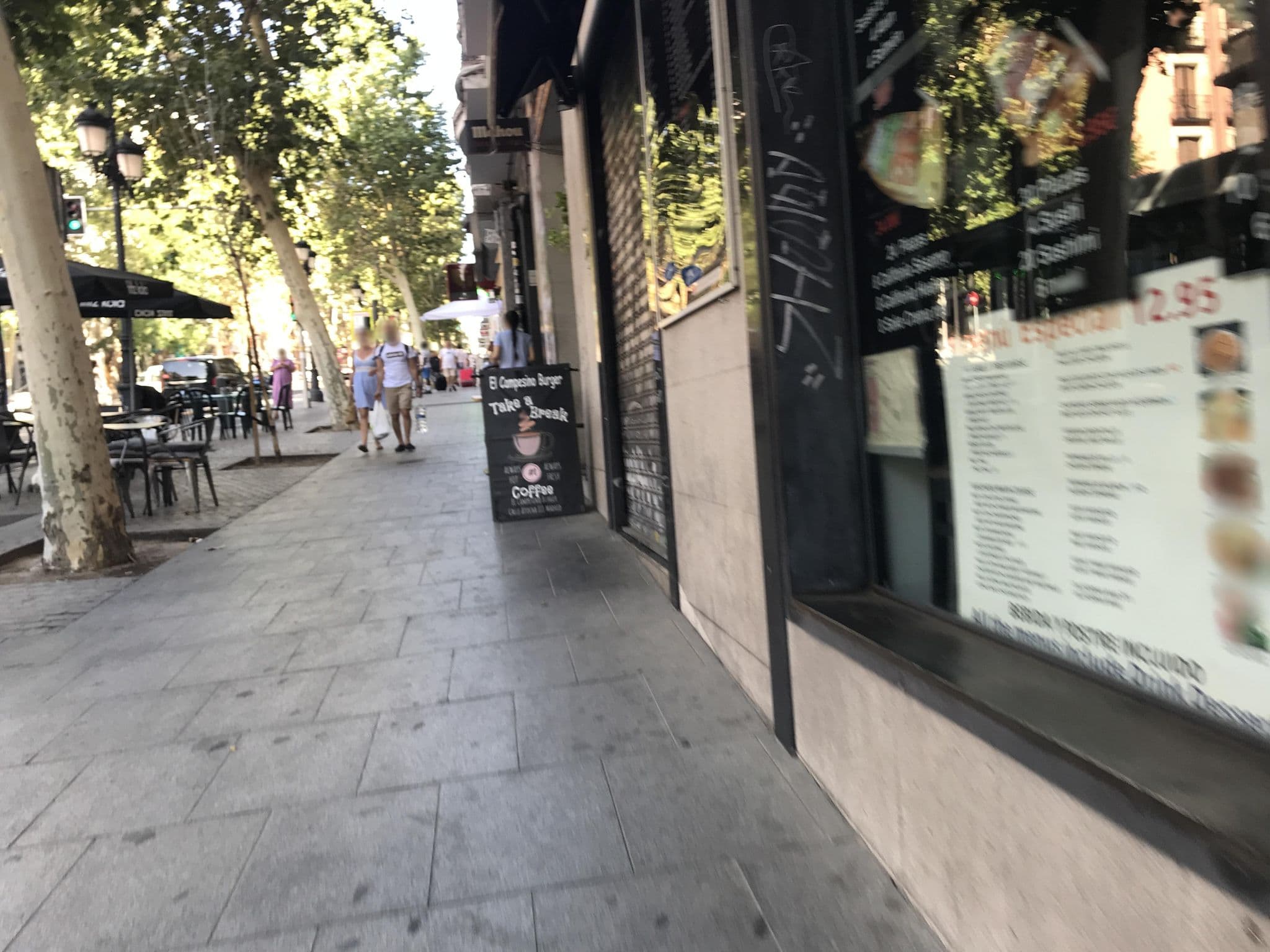 Street view near Atocha's Apartamentos, Las Cortes — © miguel_andrade (CC BY-SA · Mapillary)
