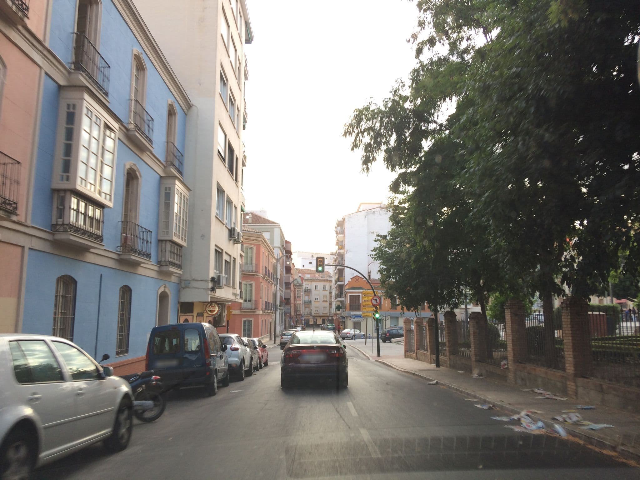 Street view near La Sede, Málaga