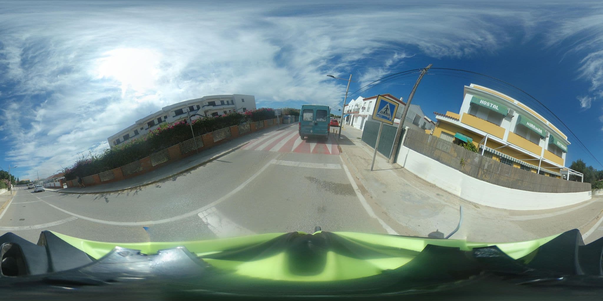 Street view near Hostal Miramar, Barbate — © javiersanp (CC BY-SA · Mapillary)