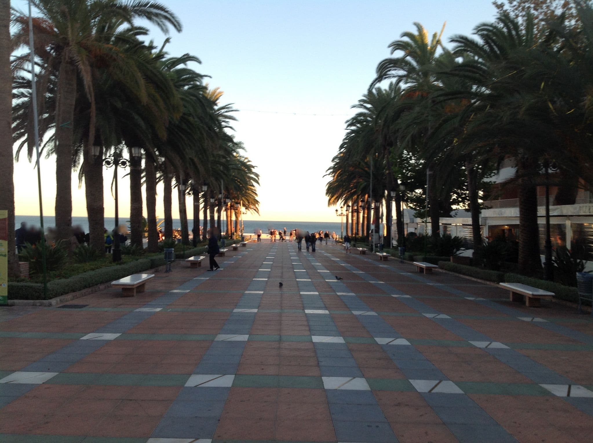 Street view near Hostal Marissalis, Nerja