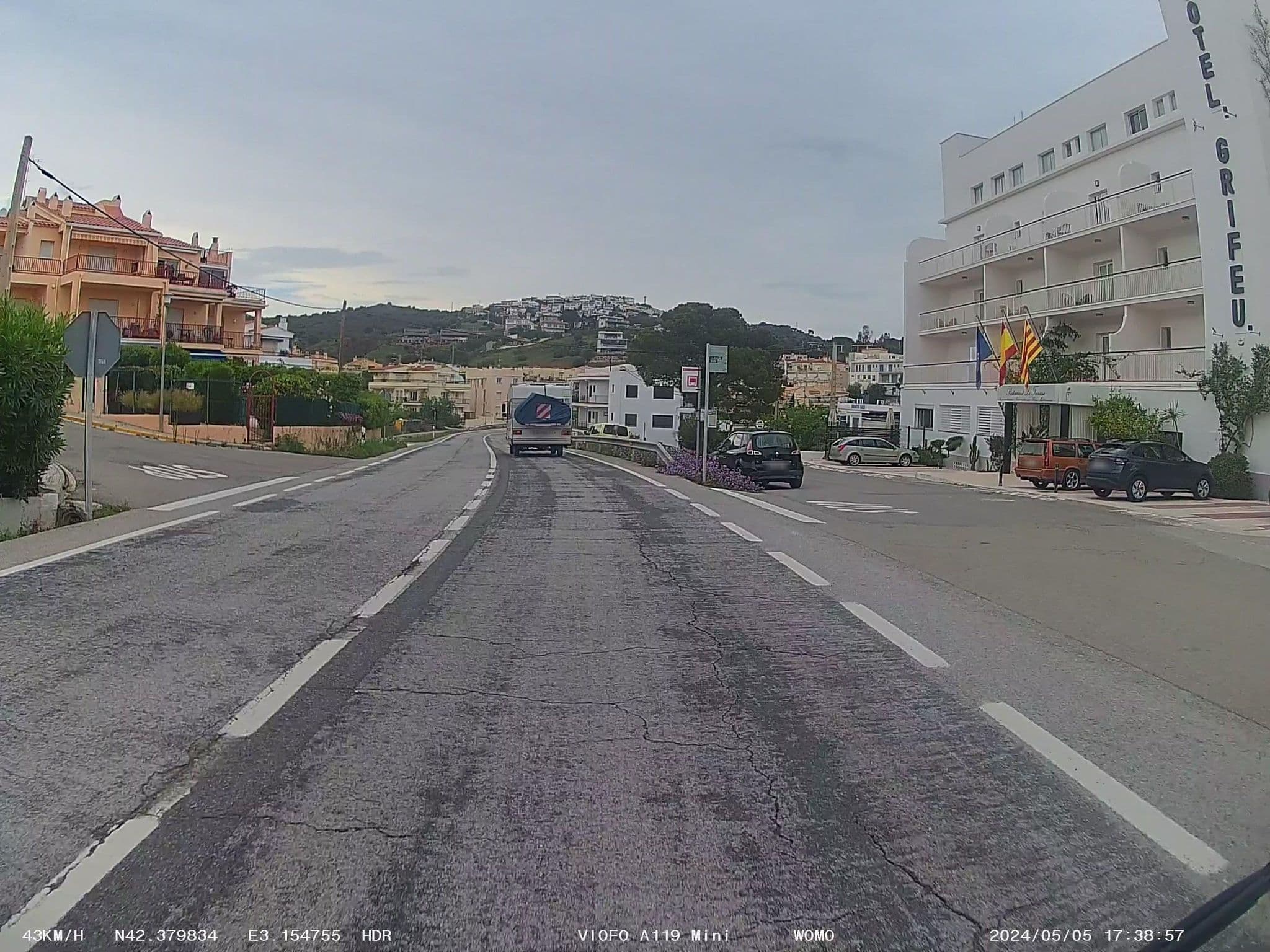 Street view near Hotel Grifeu, Llançà — © soulcover (CC BY-SA · Mapillary)