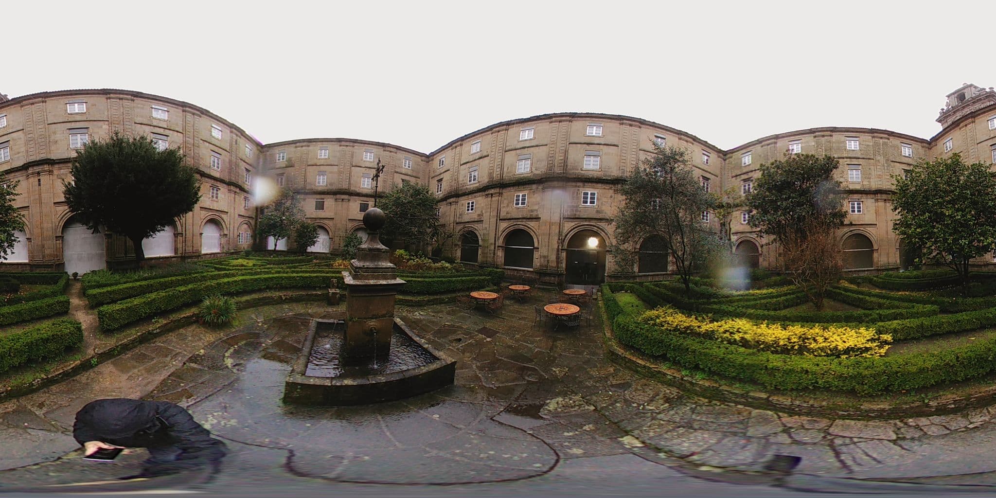 Street view near Sete Artes Hotel, Santiago de Compostela