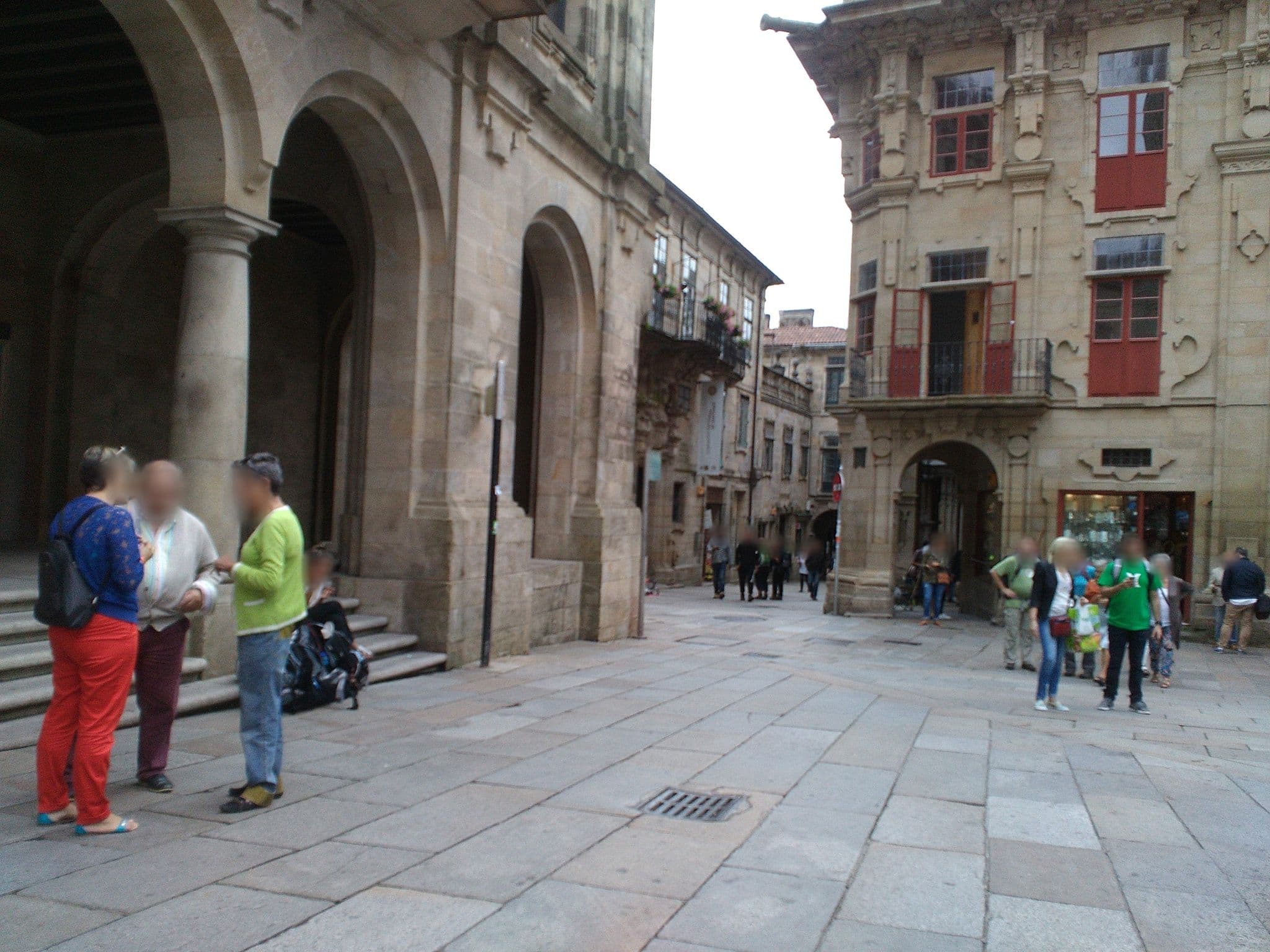 Street view near Praza Quintana Hotel, Santiago de Compostela