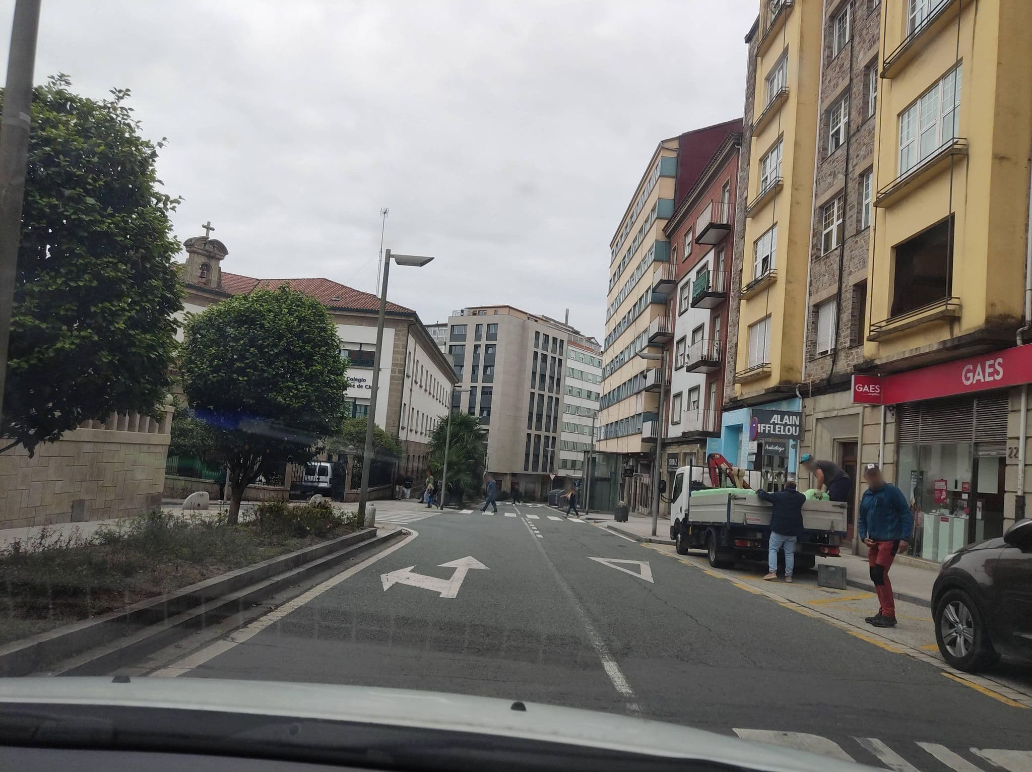Street view near Rosa Rosae, Santiago de Compostela