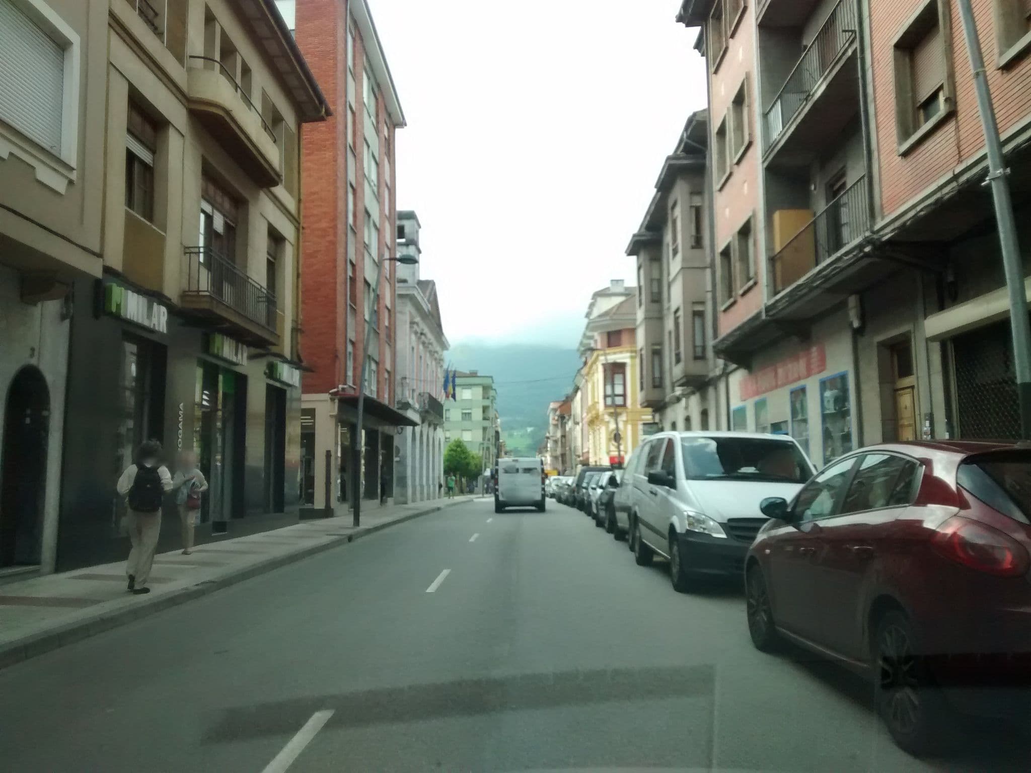 Street view near Hotel Piloñés, Infiesto — © msevilla00 (CC BY-SA · Mapillary)