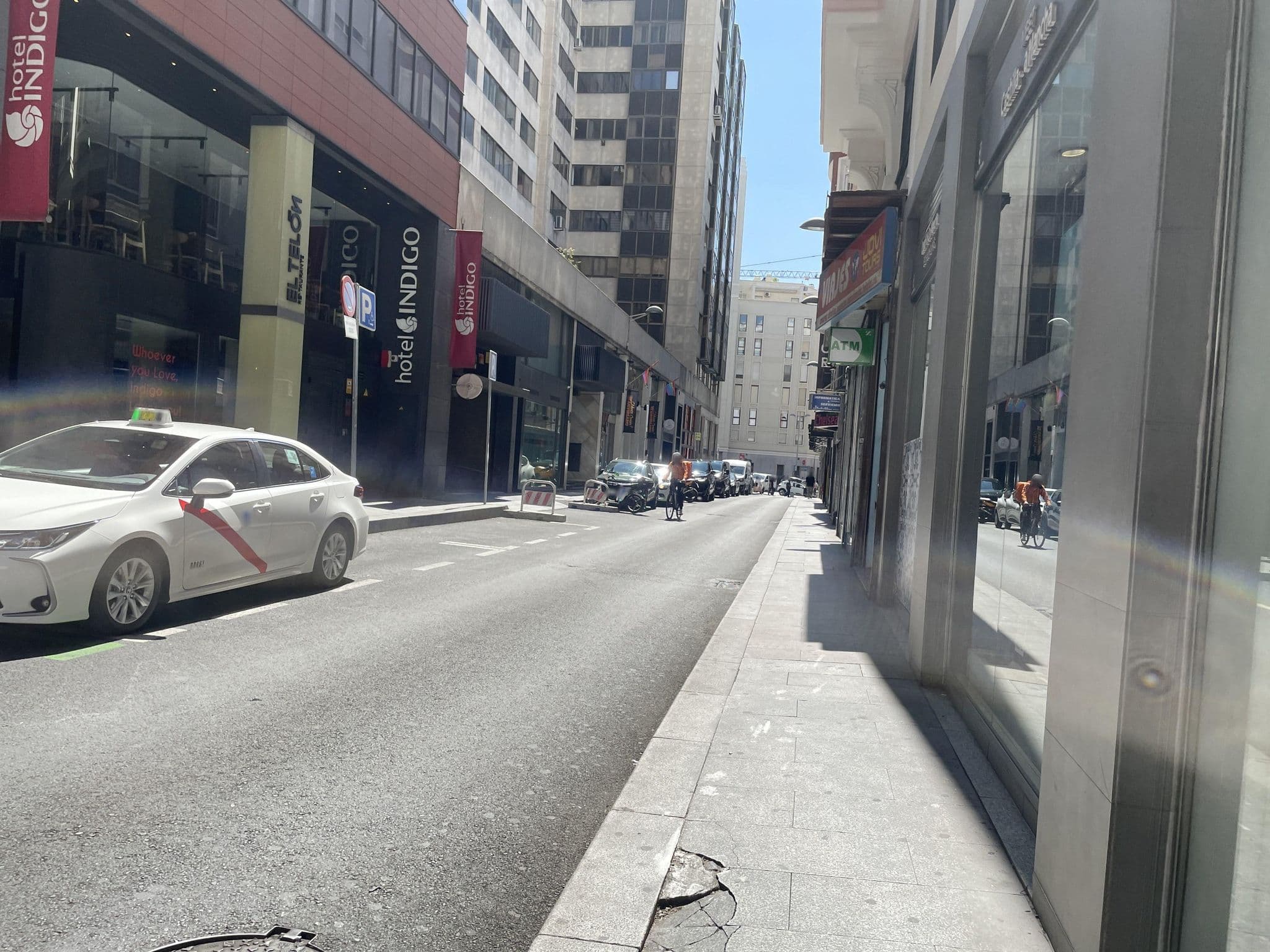 Street view near Hotel Rex, Madrid Centro