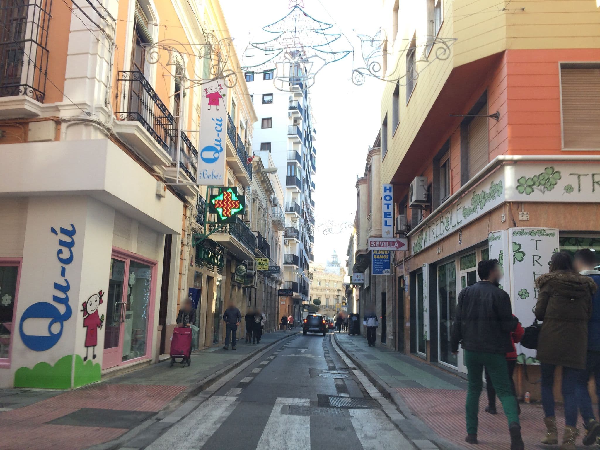 Street view near Hotel Sevilla, Almería — © 1000io (CC BY-SA · Mapillary)