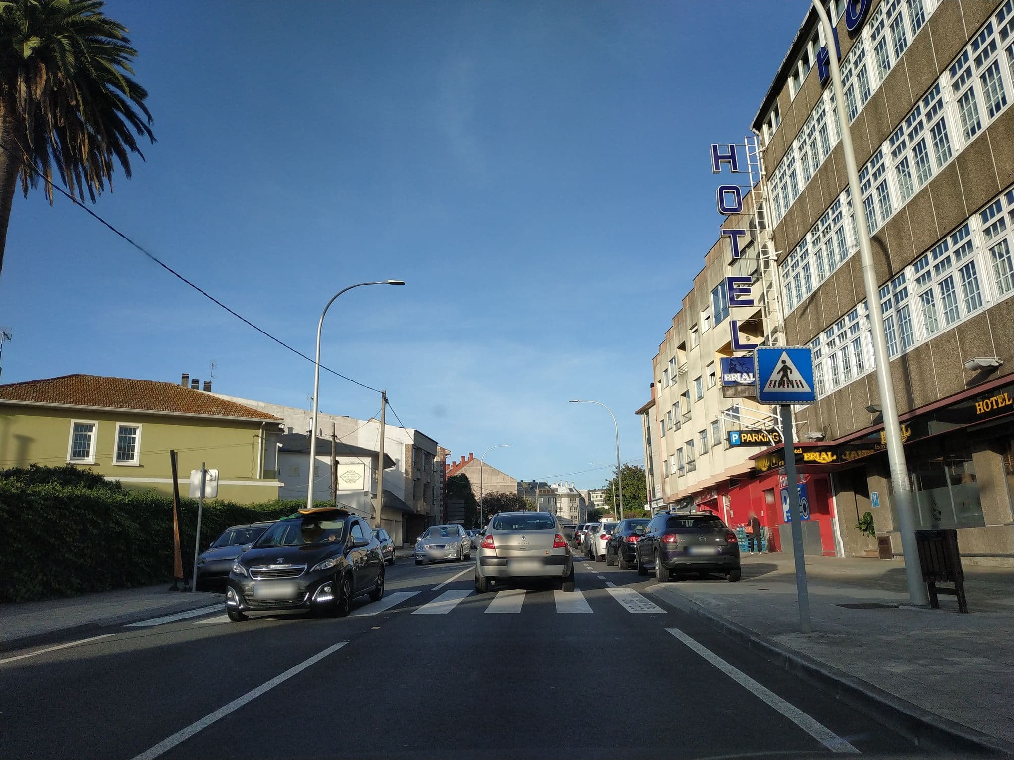 Street view near Hotel Brial, A Coruña — © iago (CC BY-SA · Mapillary)