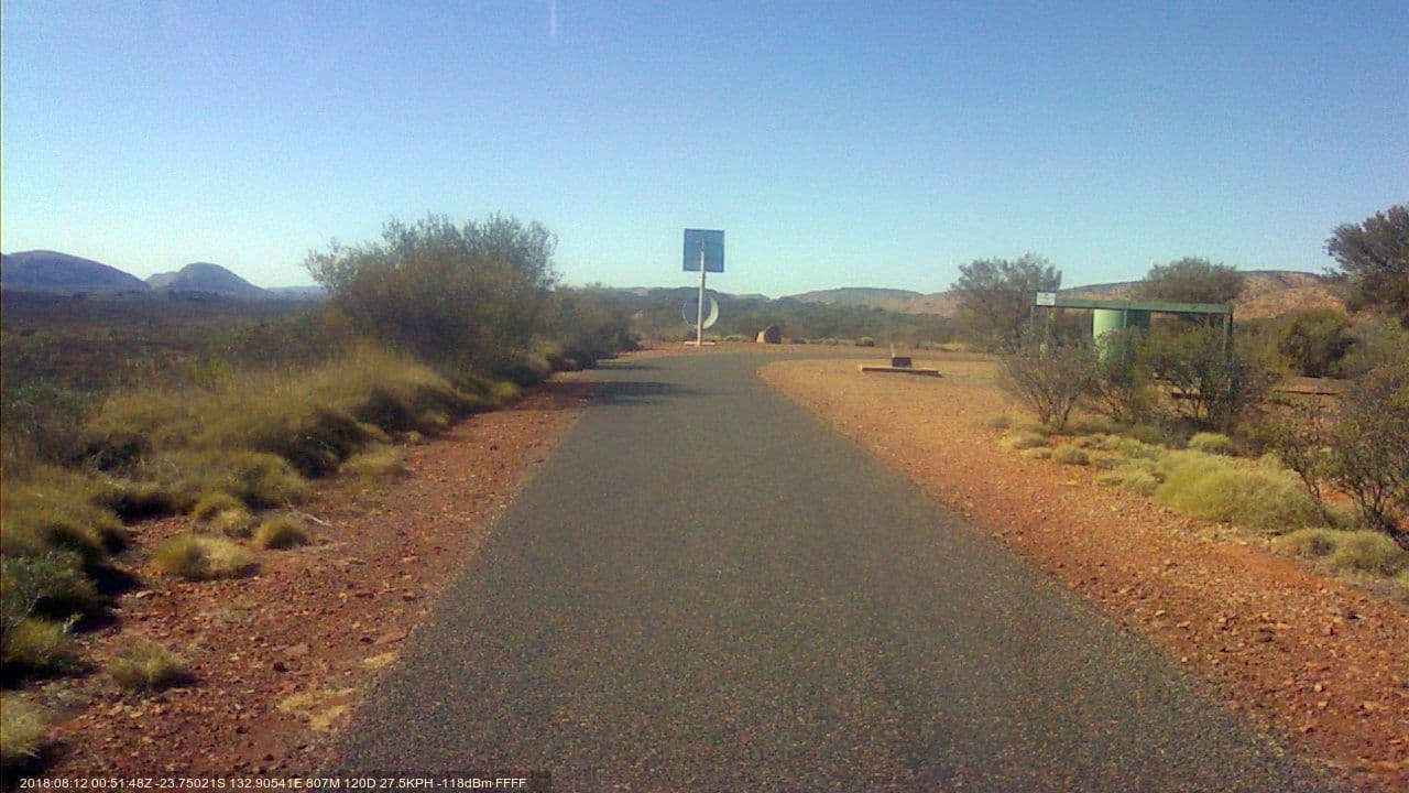 Street view near Neil Hargrave Lookout, Larapinta — © bob3bob3 (CC BY-SA · Mapillary)