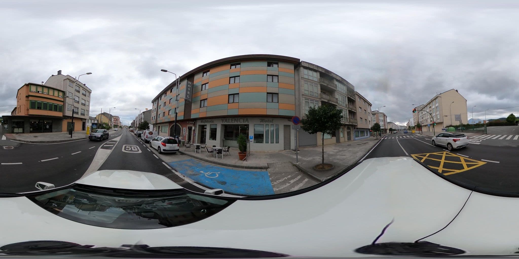 Street view near Hotel Valencia Ferrol, Ferrol — © sanjorgepinho (CC BY-SA · Mapillary)