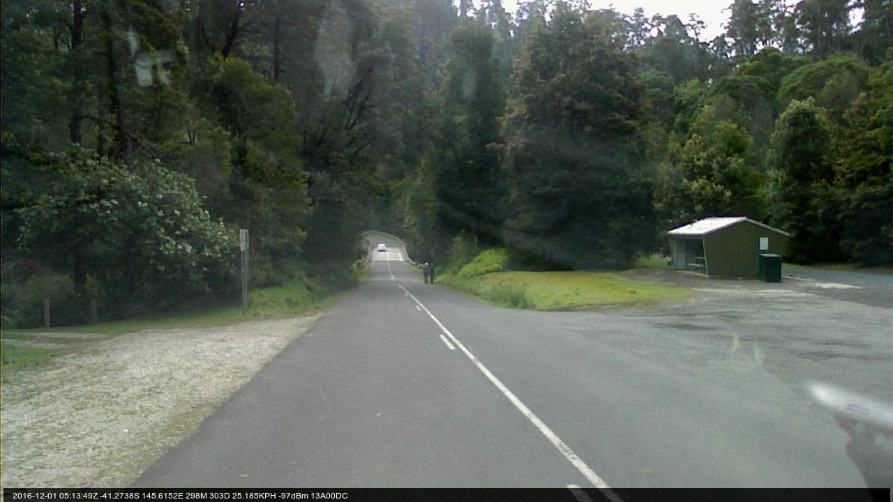 Street view near Hellyer Gorge Rest Area, Romaine — © bob3bob3 (CC BY-SA · Mapillary)