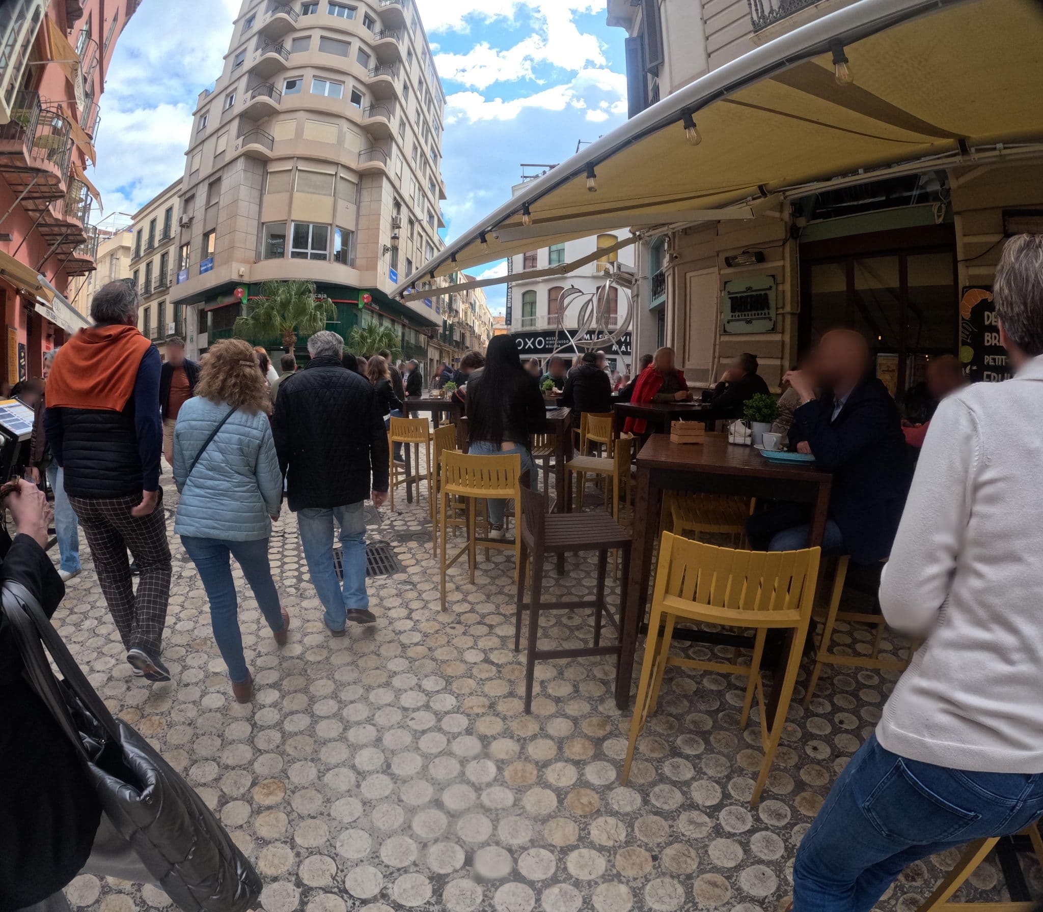 Street view near Hotel Casa Miraflores, Málaga
