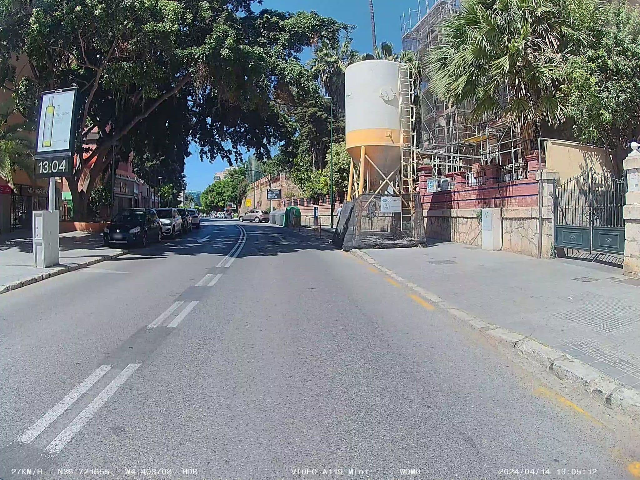Street view near Hotel California, Málaga