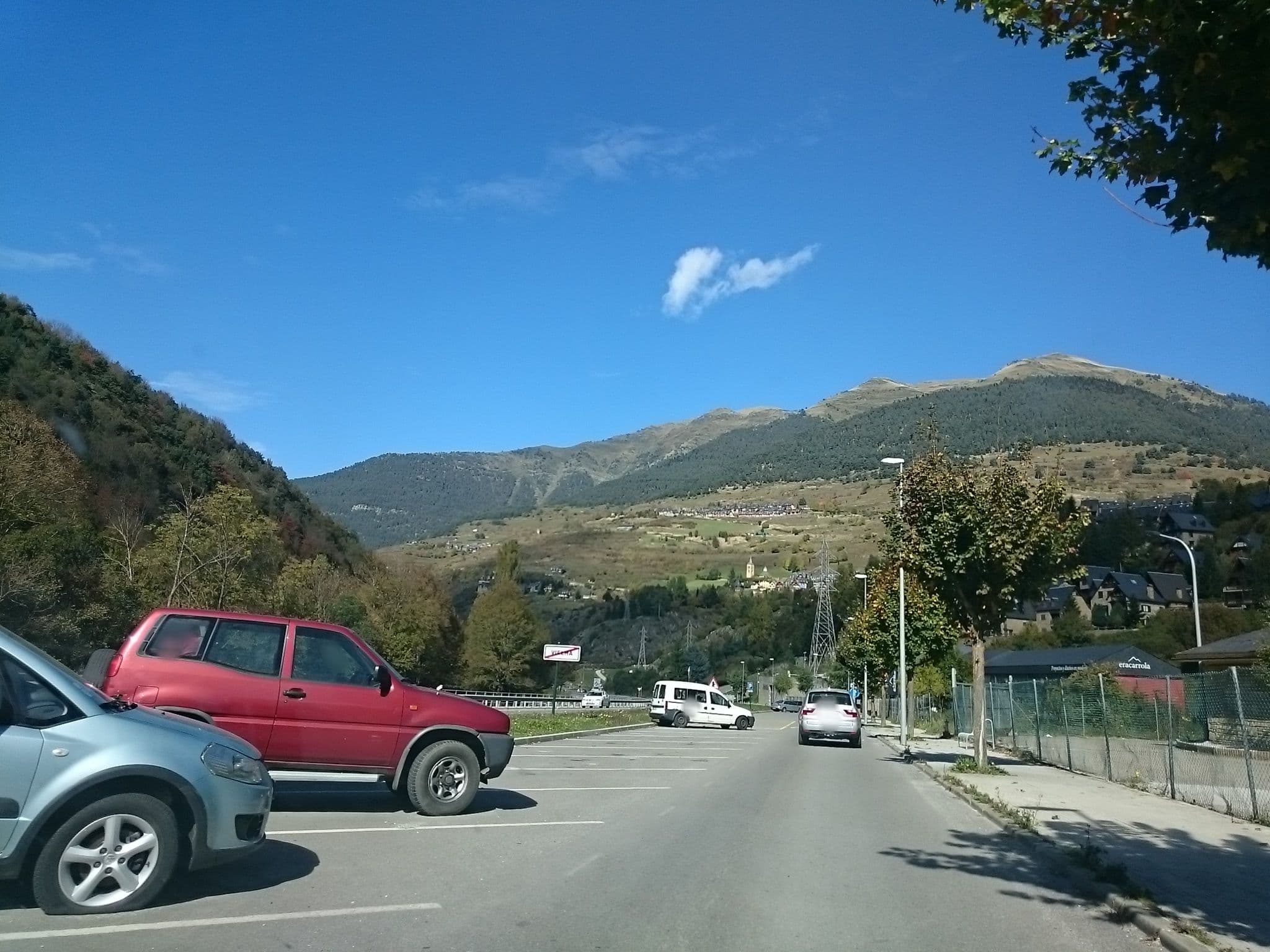 Street view near Val d'Aran camper park, Vielha