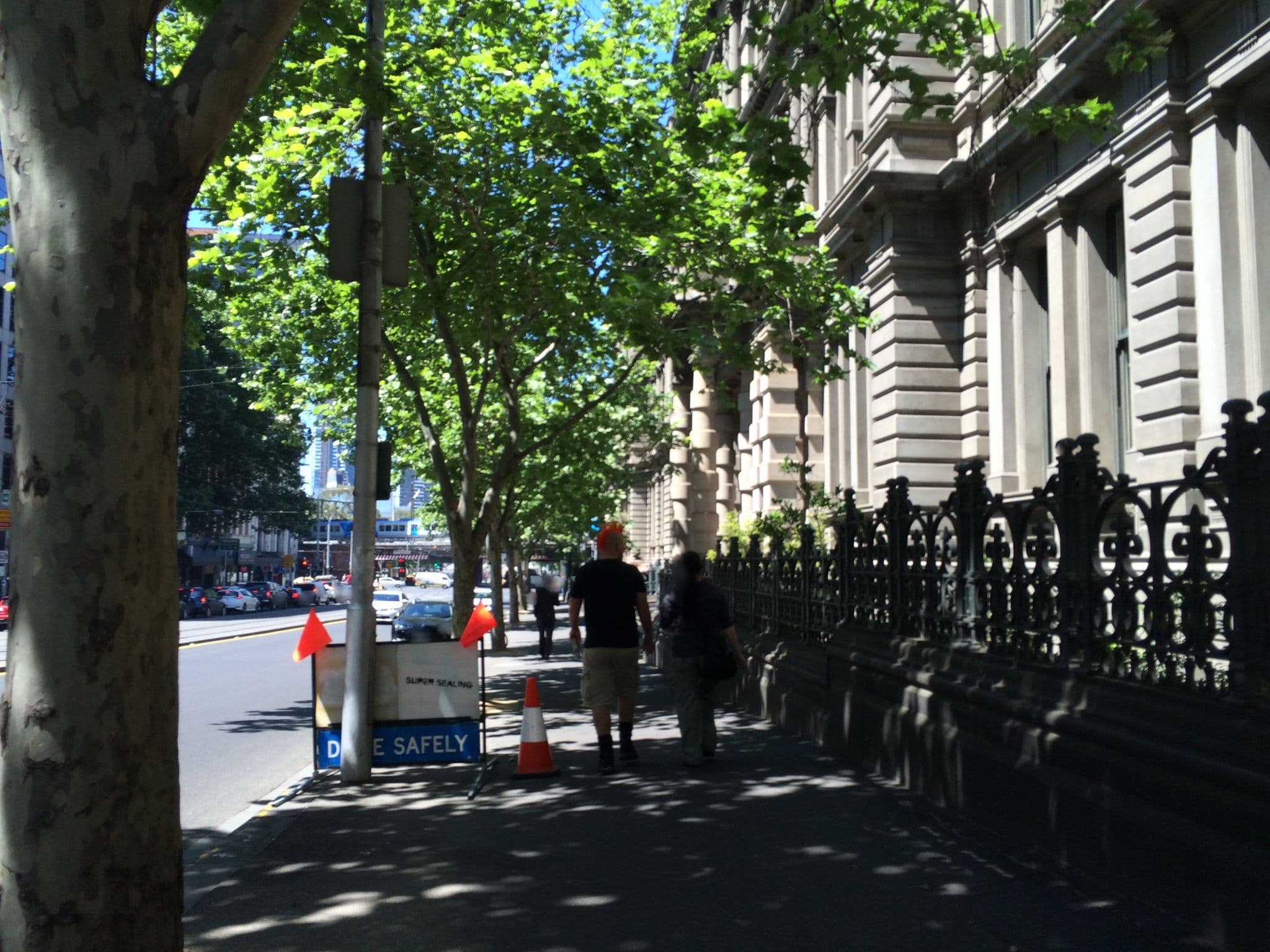 Street view near Grand Hotel Melbourne, Docklands — © atroche (CC BY-SA · Mapillary)