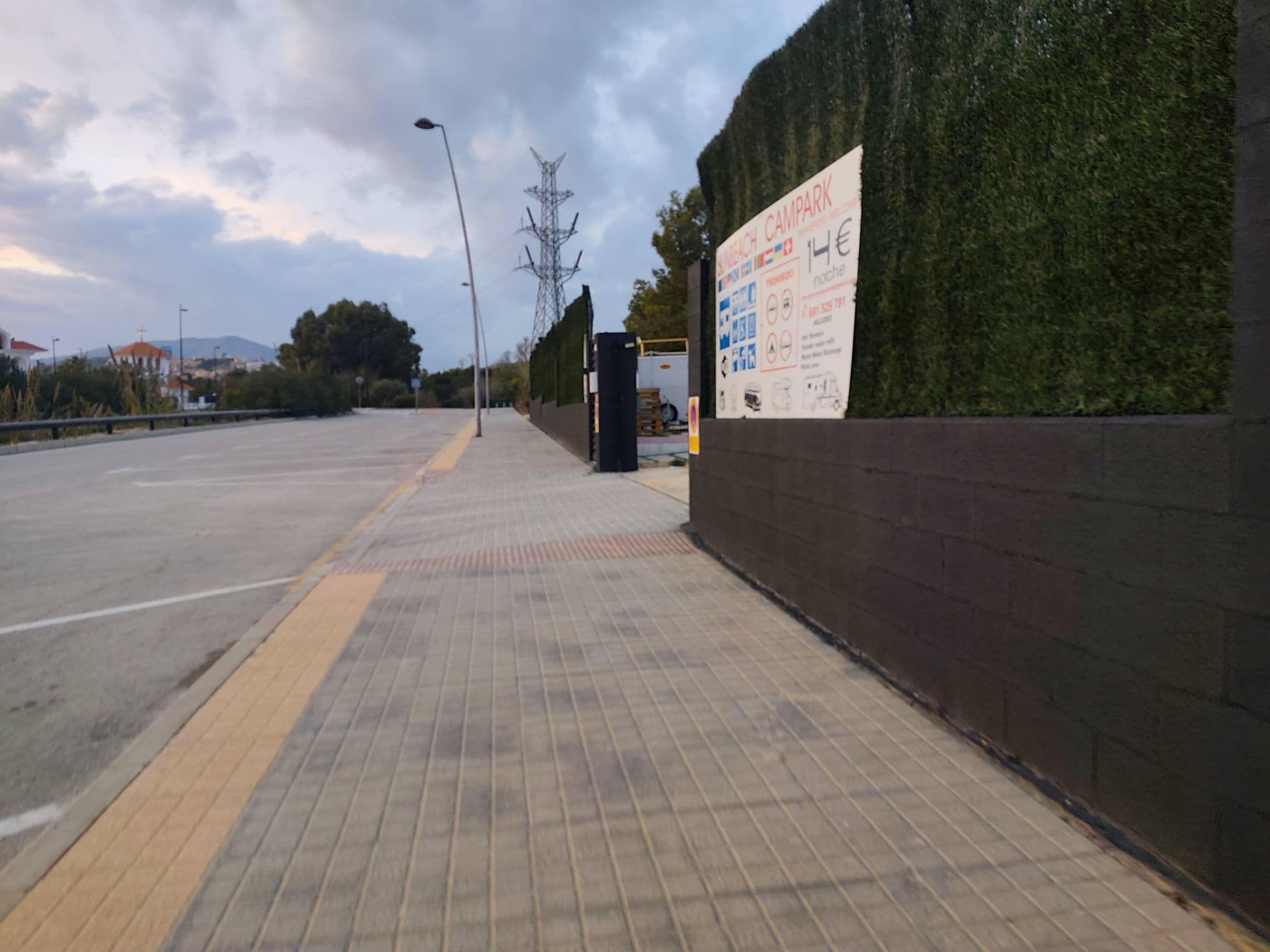 Street view near Finestrat Camper la Cala, Benidorm