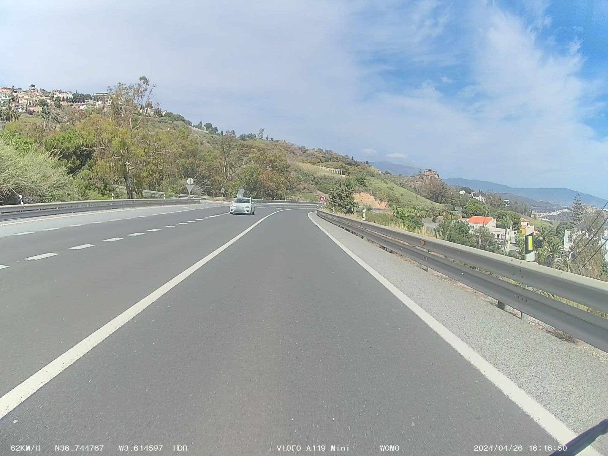 Street view near Villa Merise, Salobreña