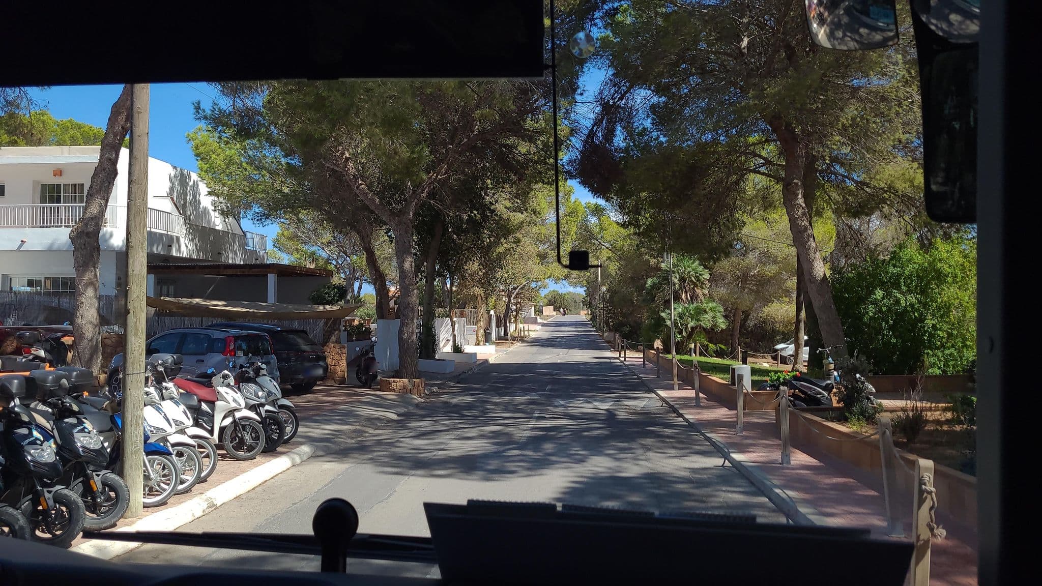 Street view near Hostal Es Pi, Sant Francesc de Formentera