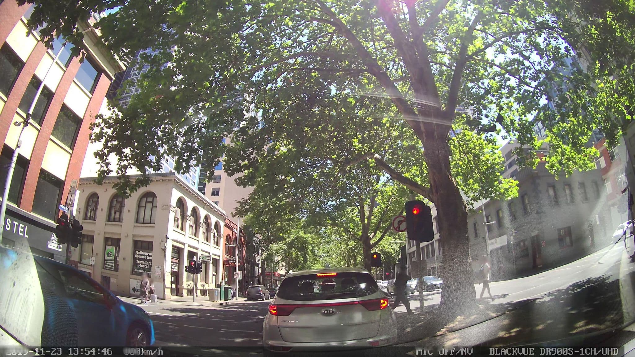 Street view near Melbourne Connection Travellers Hostel, Docklands — © skillsy (CC BY-SA · Mapillary)