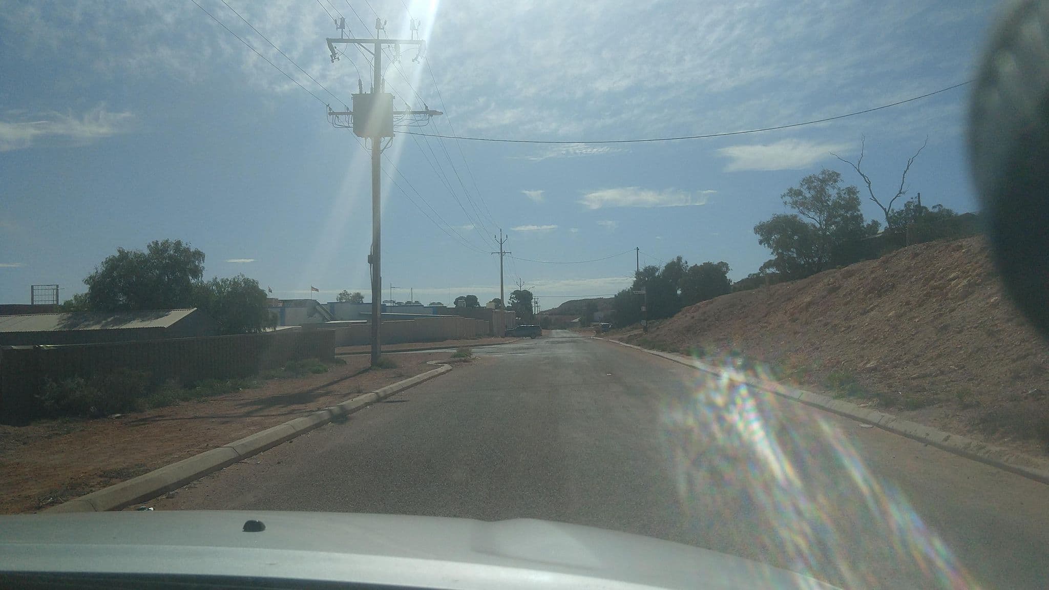 Street view near Desert Cave Hotel, Coober Pedy — © KarlDamon (CC BY-SA · Mapillary)