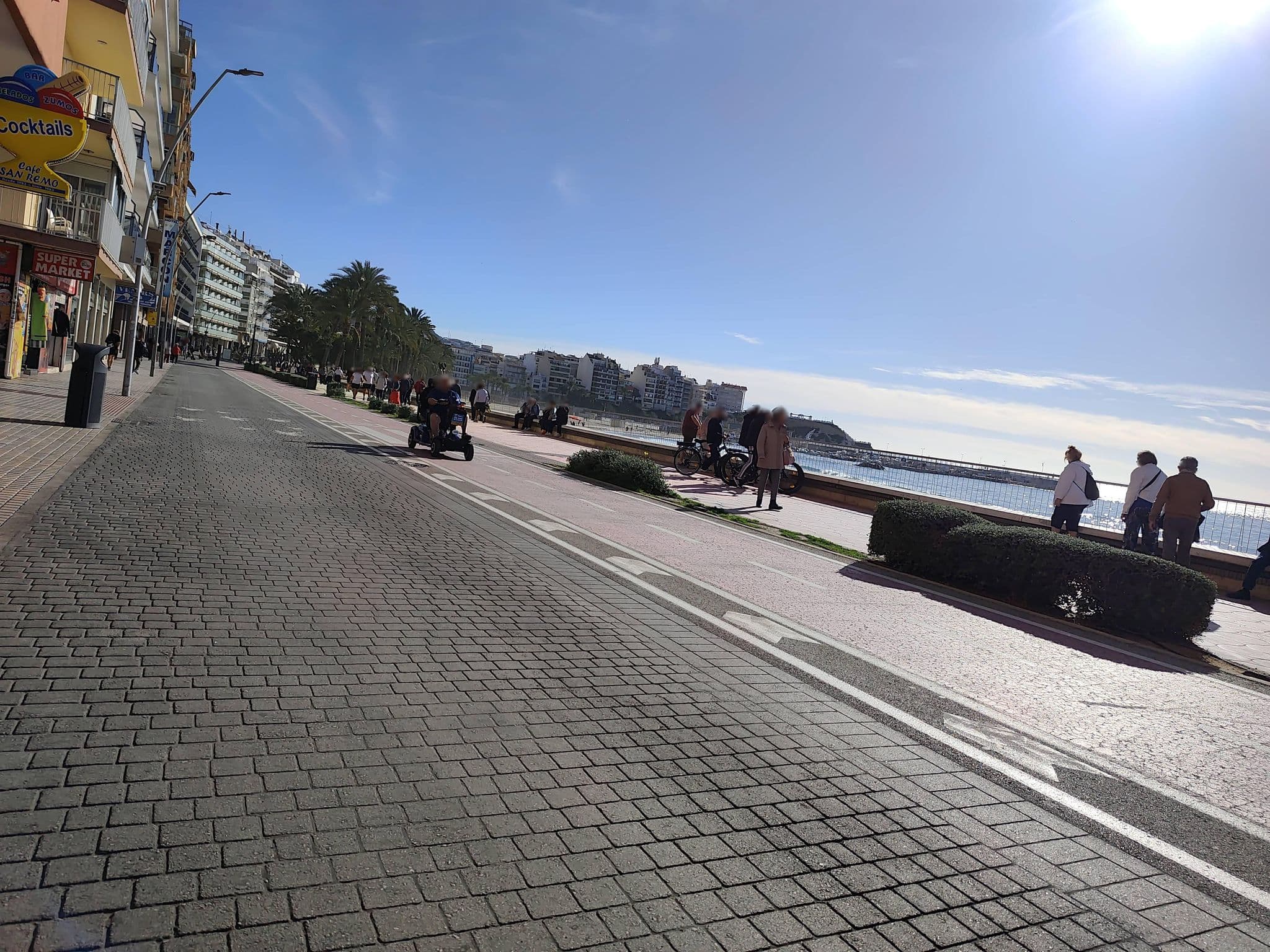 Street view near Hotel Marconi, Benidorm