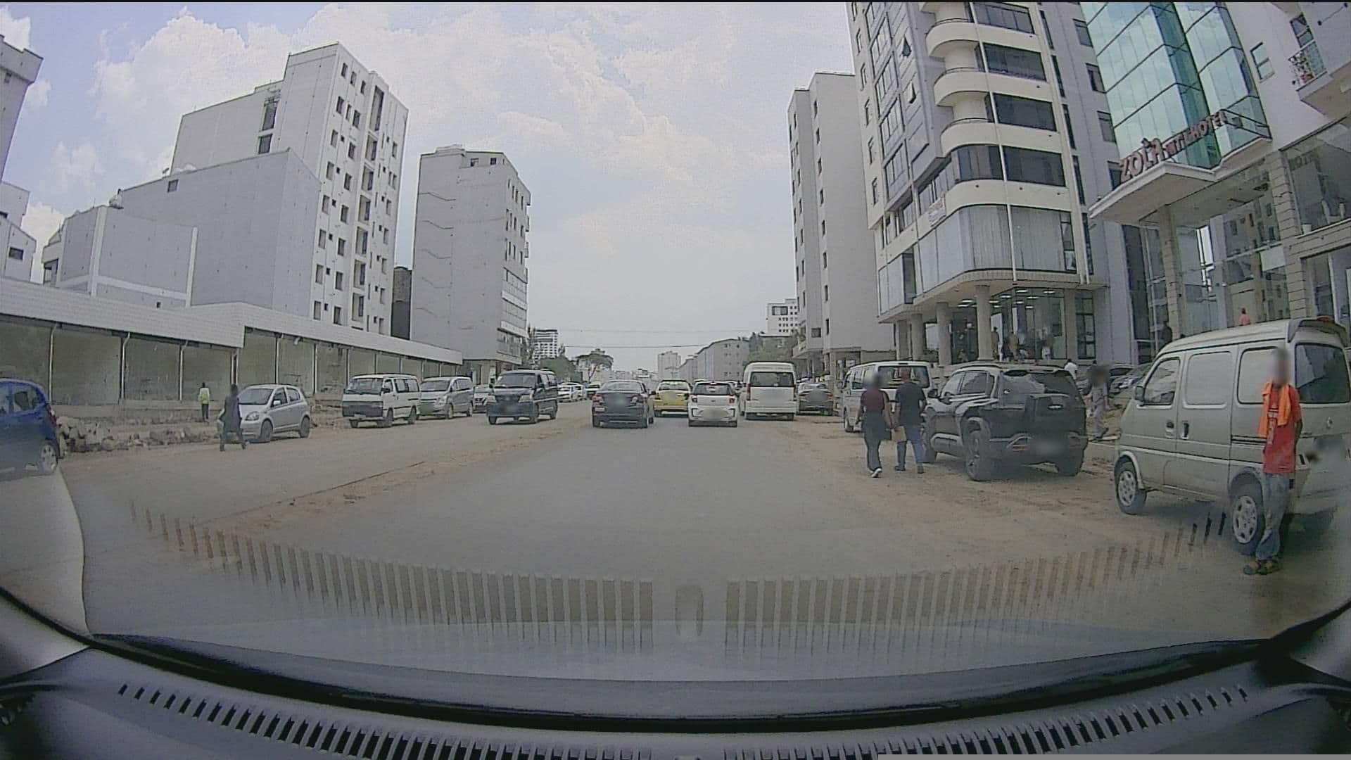 Street view near Zola International Hotel, Addis Ababa