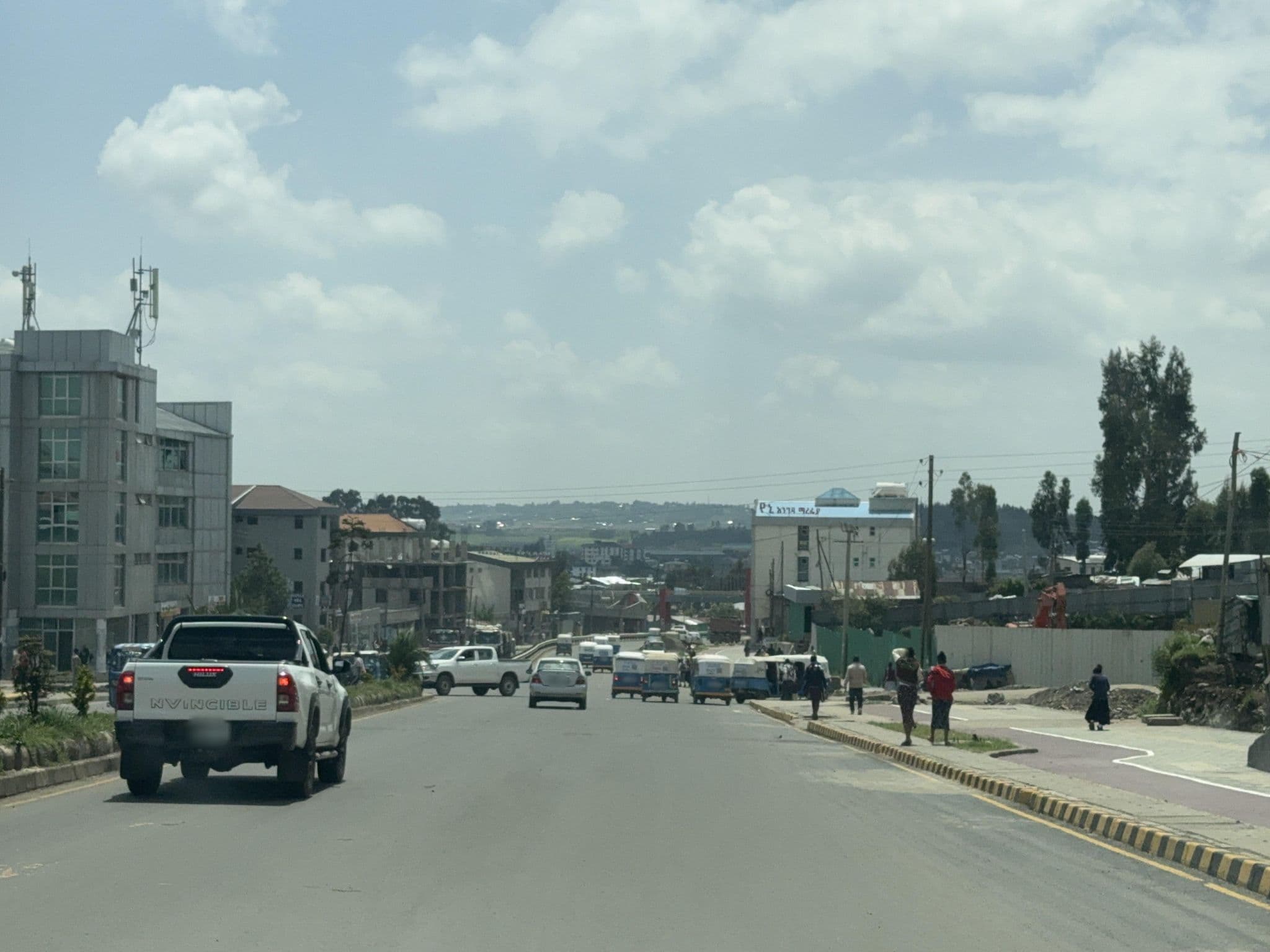 Street view near Getva Hotel, Debre Birhan — © FitsumN (CC BY-SA · Mapillary)