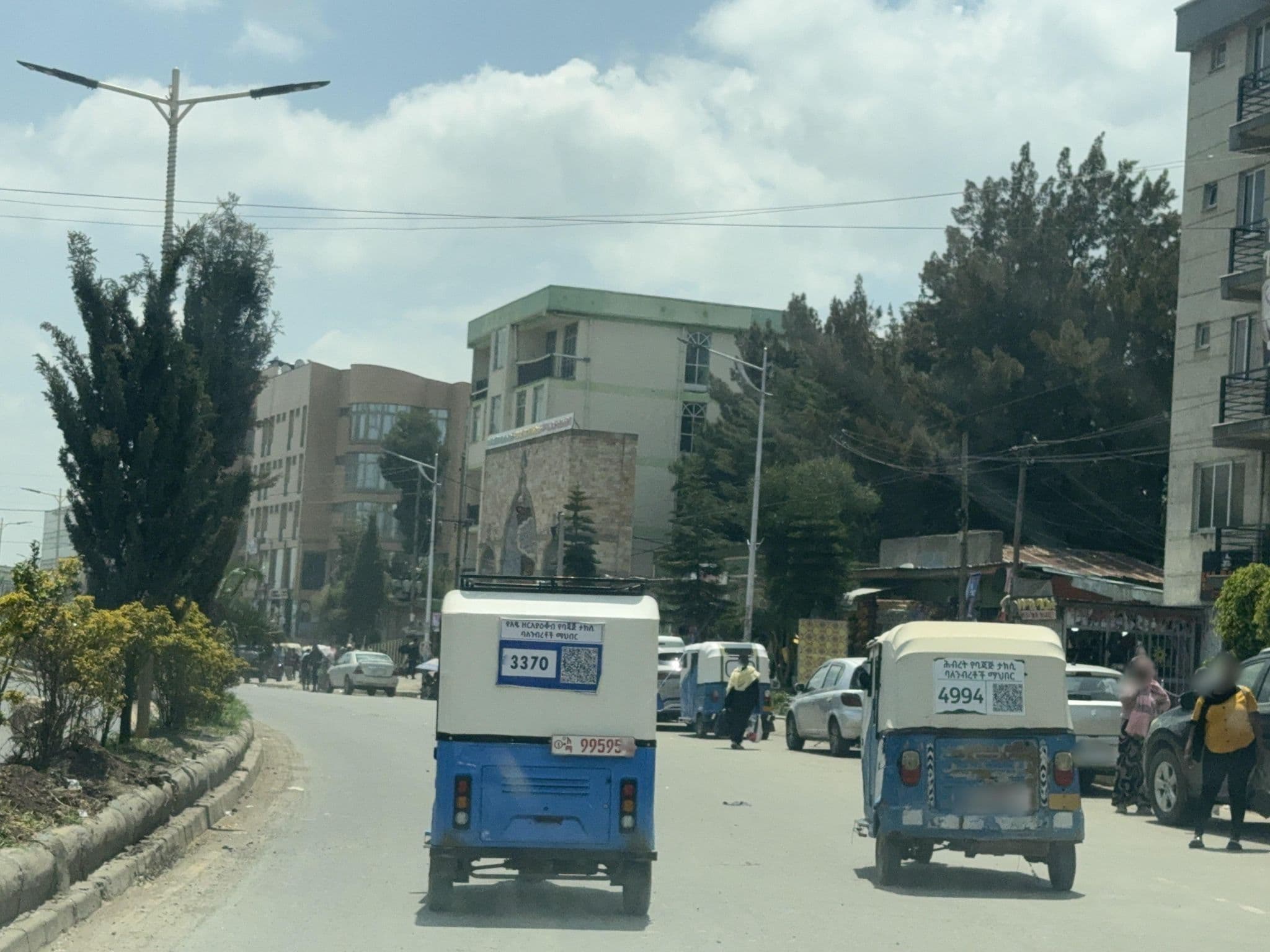 Street view near Mikyas Hotel, Debre Birhan — © FitsumN (CC BY-SA · Mapillary)