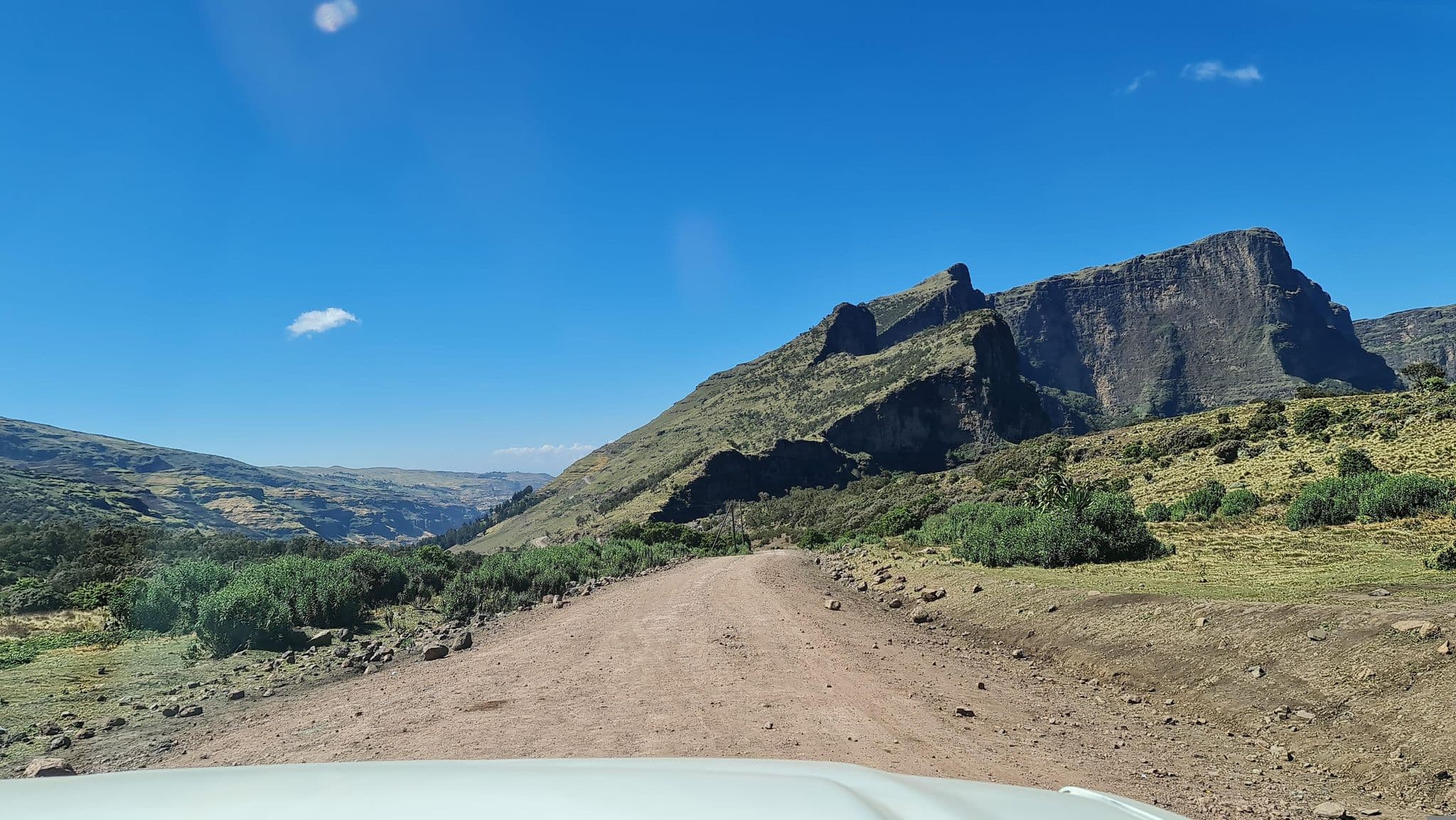 Street view near Community Lodge, Debark’ — © solomondemeke (CC BY-SA · Mapillary)