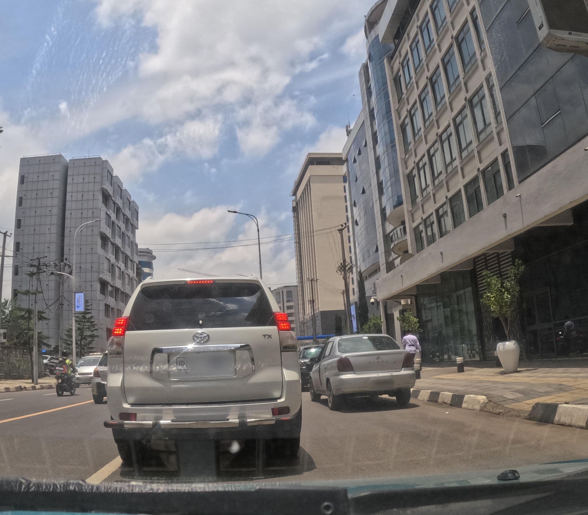 Street view near Jupiter International Hotel (Kazanchis), Addis Ababa