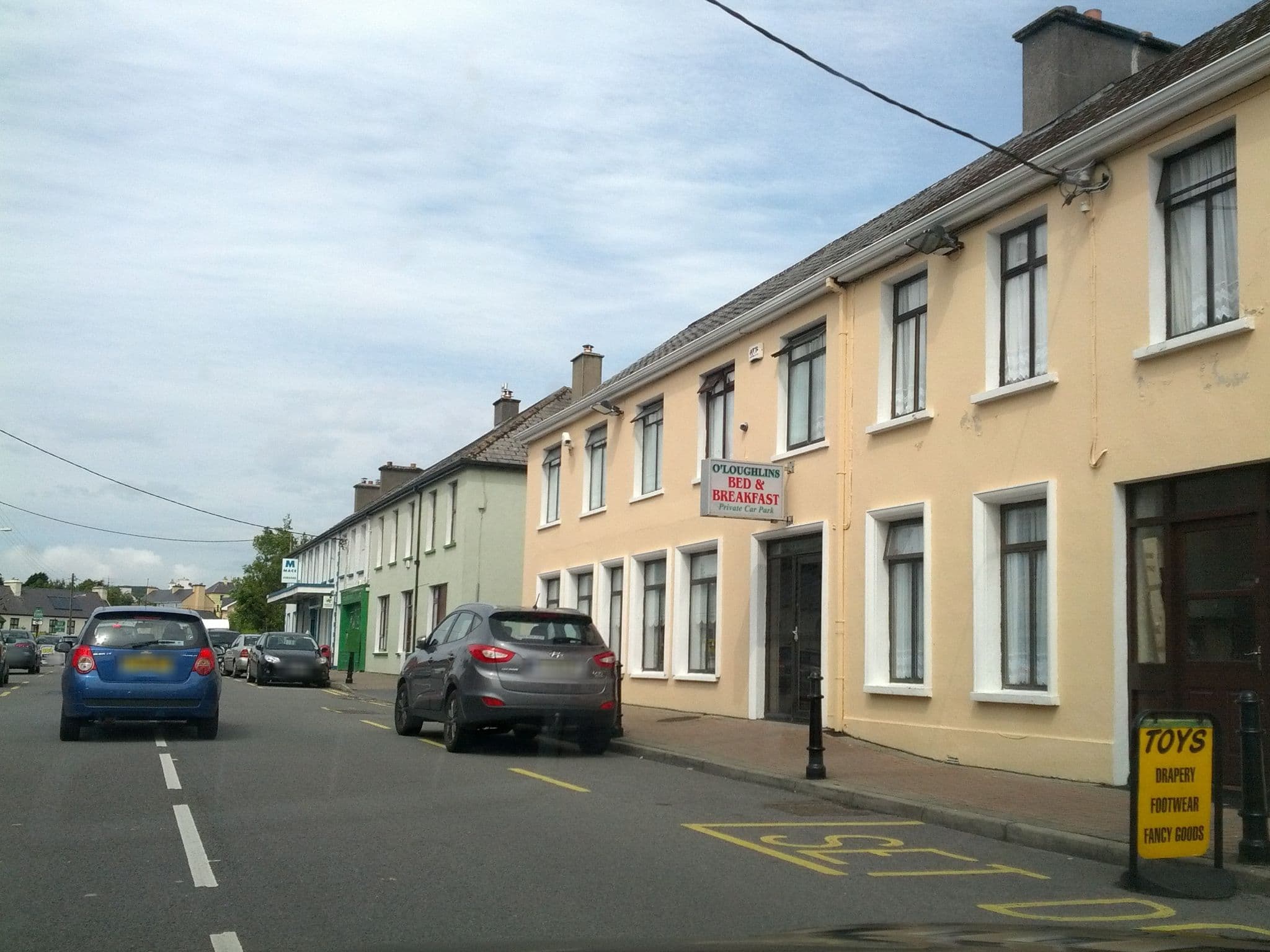 Street view near O'Loughlin's Bed & Breakfast, Ennistimon