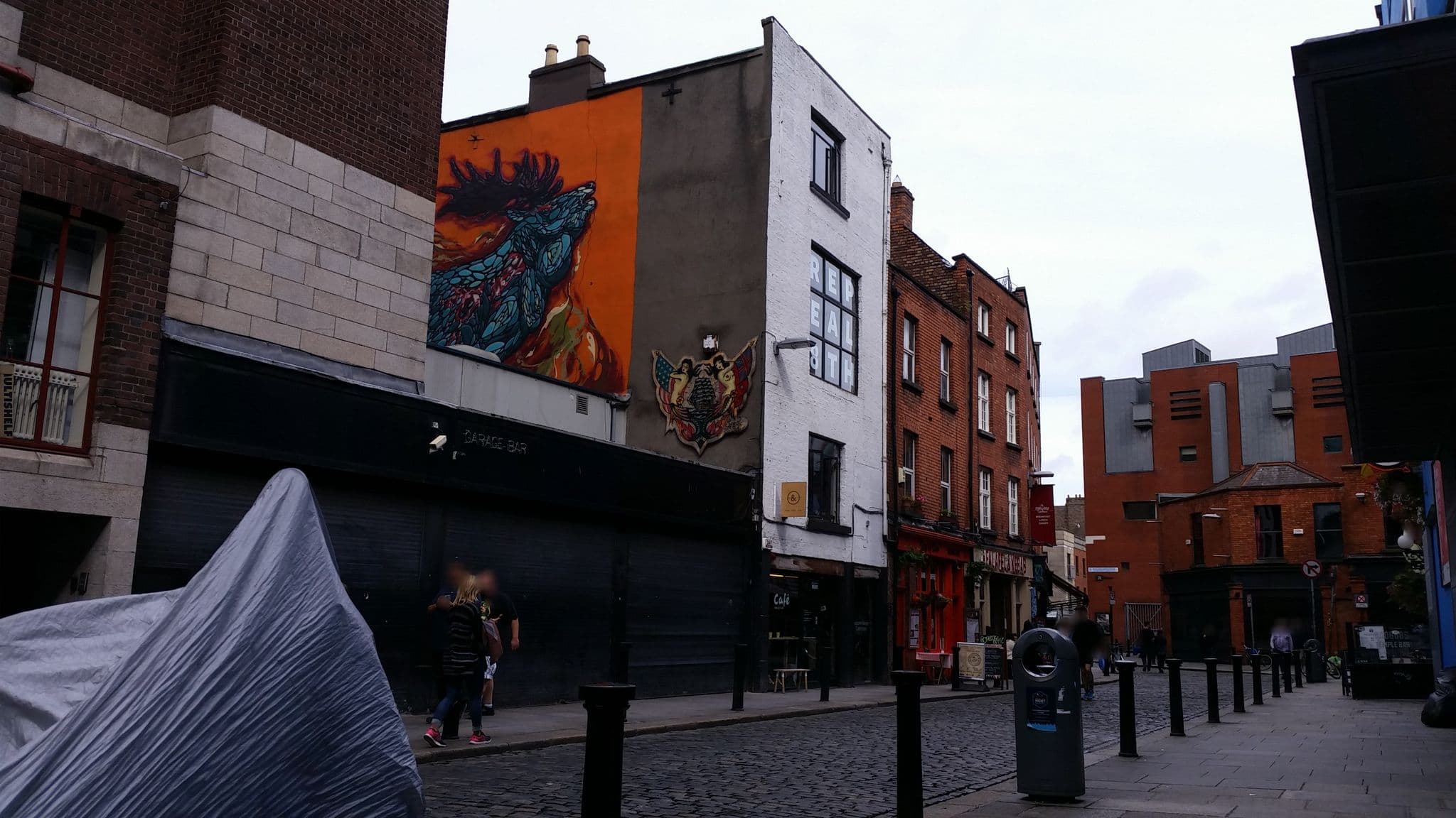 Street view near The Clarence Hotel, Dublin — © debigc (CC BY-SA · Mapillary)