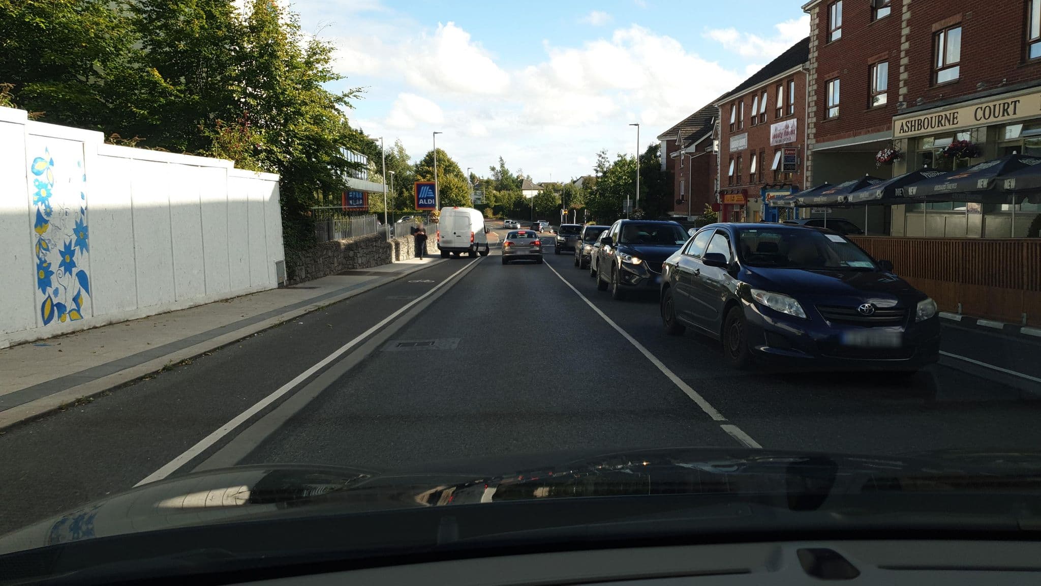 Street view near Ashbourne Court Hotel, Ashbourne — © yannakis (CC BY-SA · Mapillary)