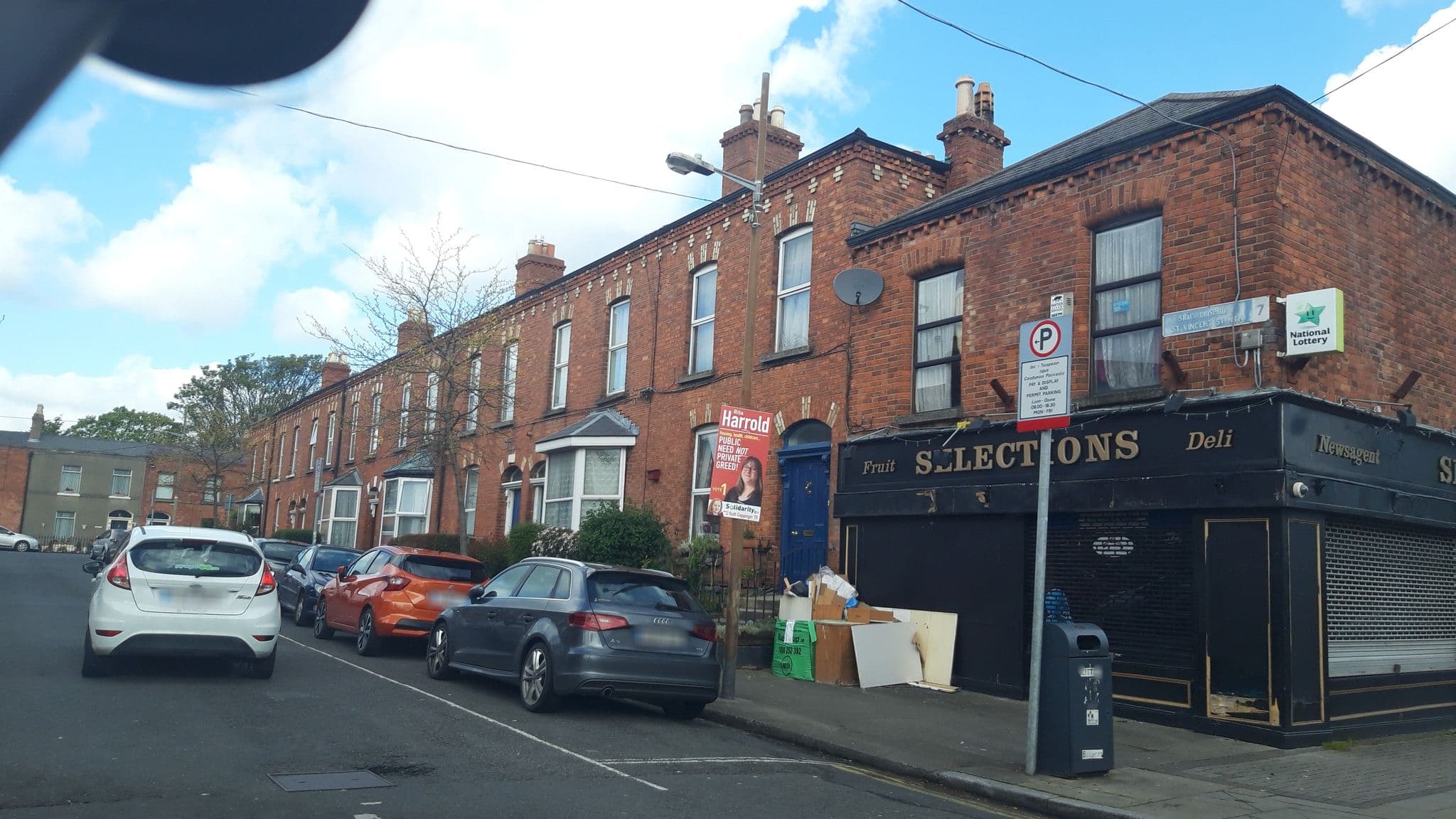 Street view near Saint Anne's B&B, Drumcondra — © debigc (CC BY-SA · Mapillary)