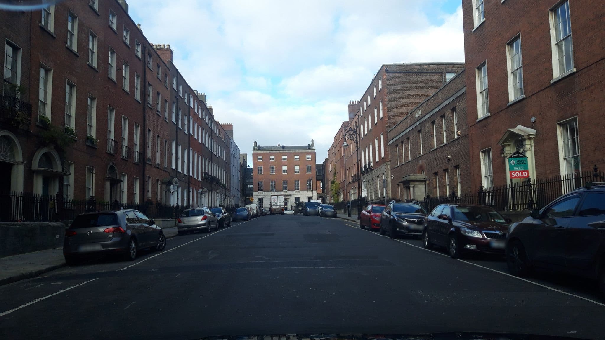 Street view near Leevin Hostel, Drumcondra — © debigc (CC BY-SA · Mapillary)
